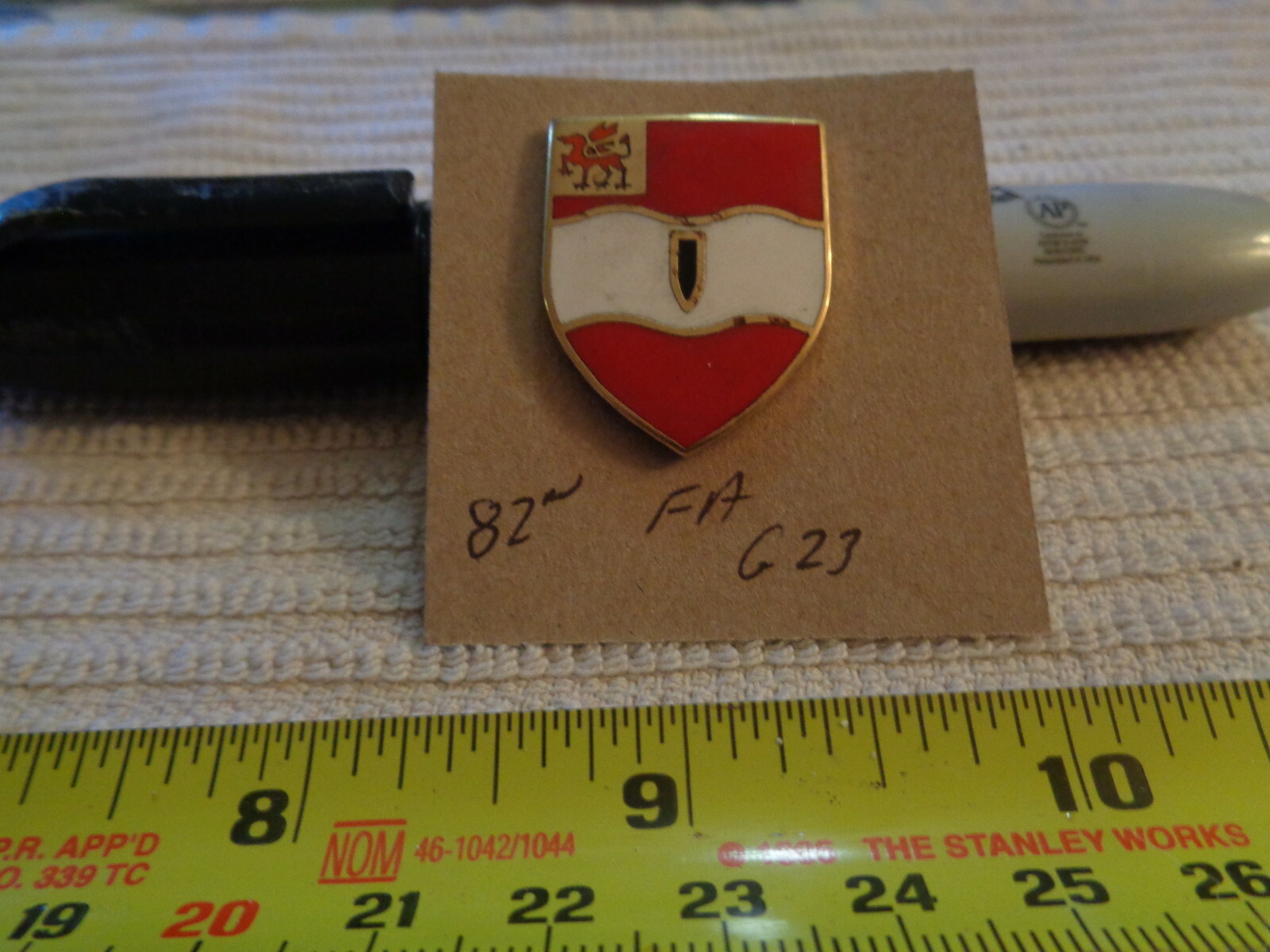 82nd Field Artillery G23 Unit Crest, DI, DUI (DRAW#X9)