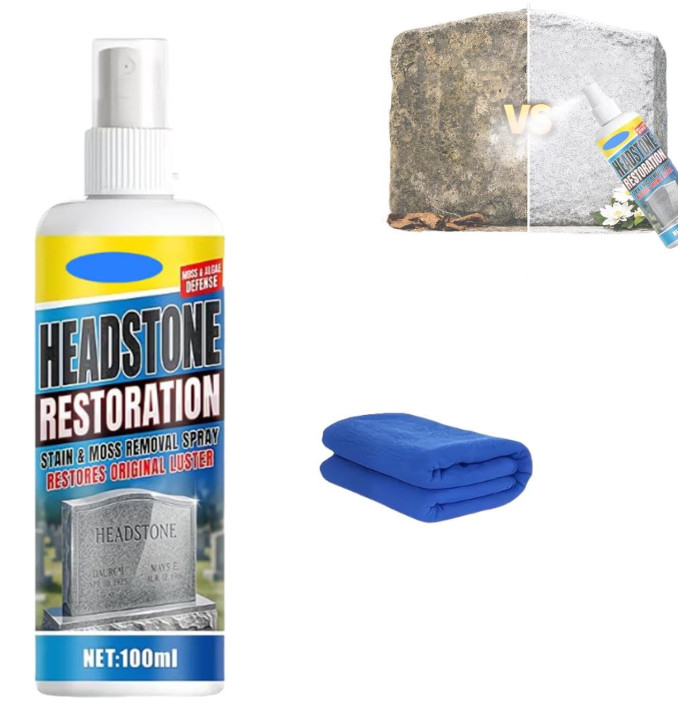 Headstone Restoration & Cleaning Spra -Professional to Clean,Restore & Protect