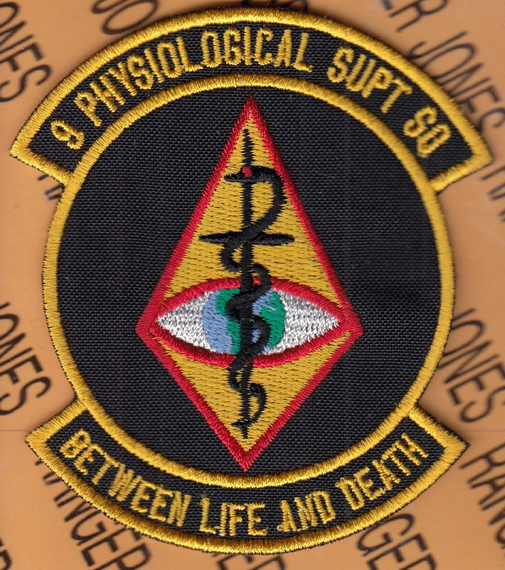 USAF Air Force 9th Physiological Support Squadron PSS ~3.75" patch c/e B