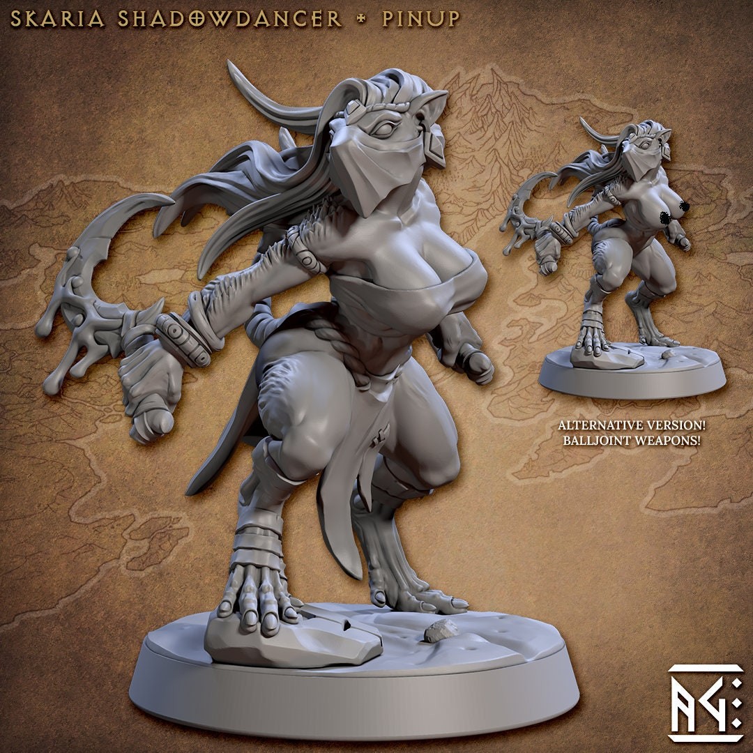 Skaria Shadowdancer Ratkin Female | Artisan Guild Miniatures