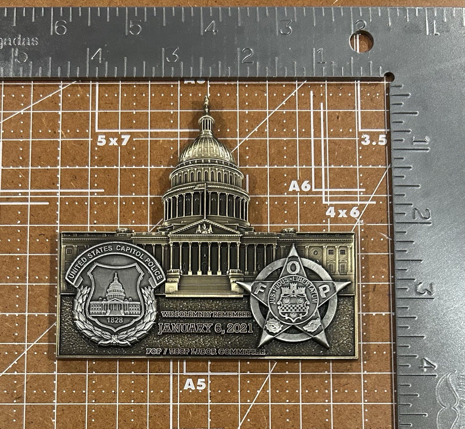 USCP FOP (Jan 6)  4” Challenge Coin
