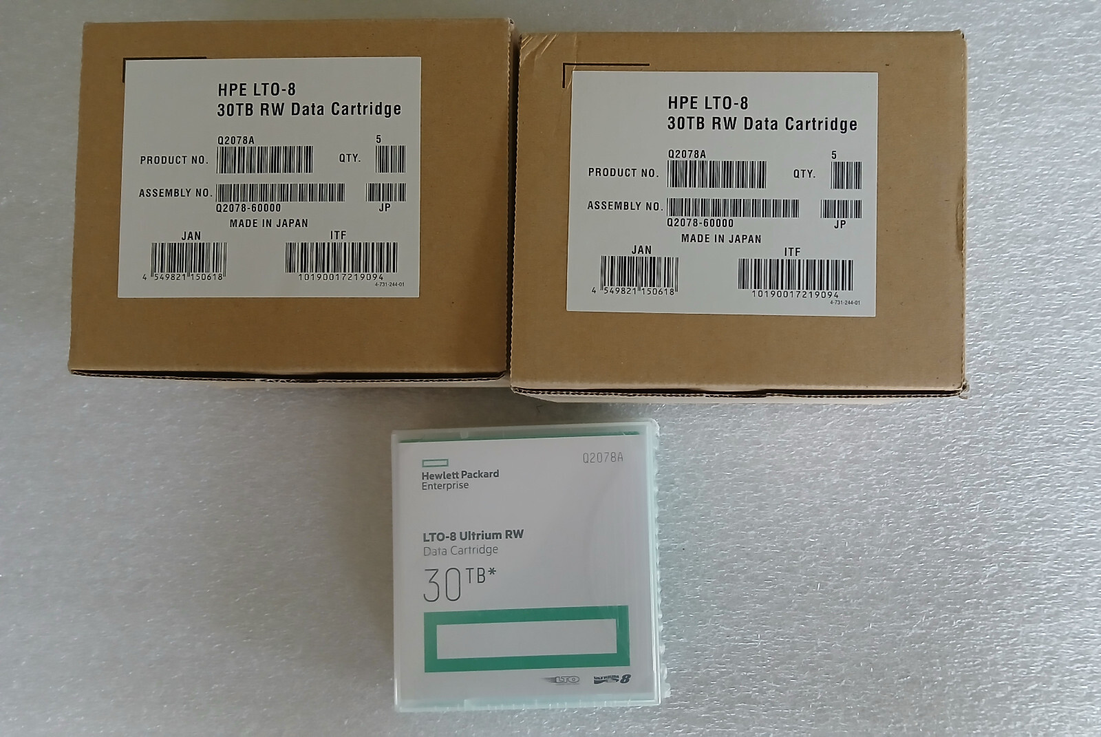 HP / HPE Q2078A (10pack) LTO-8 30TB Data Cartridge Ultrium8 / Brand New