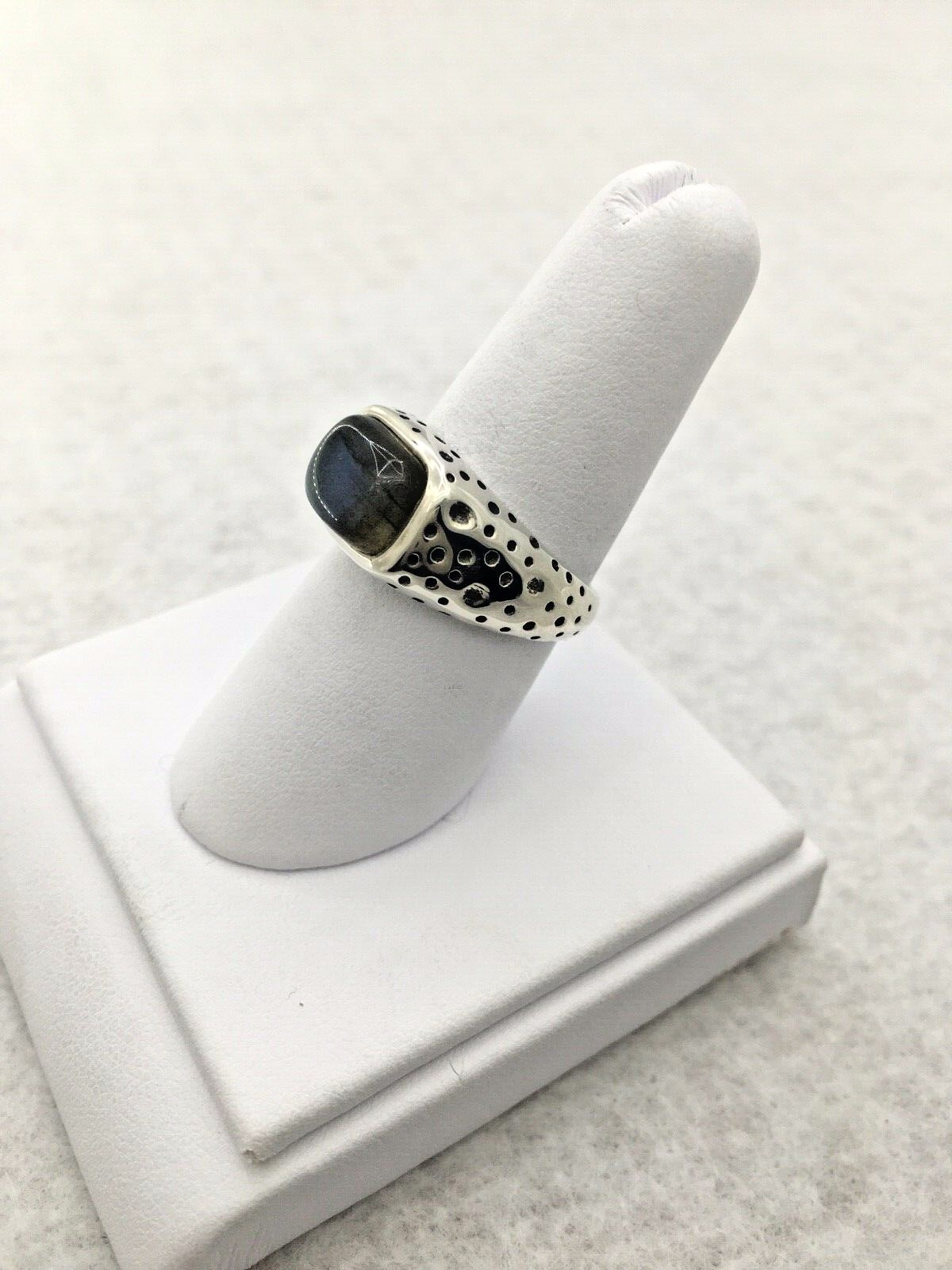 Sterling Silver Labradorite ring size 8