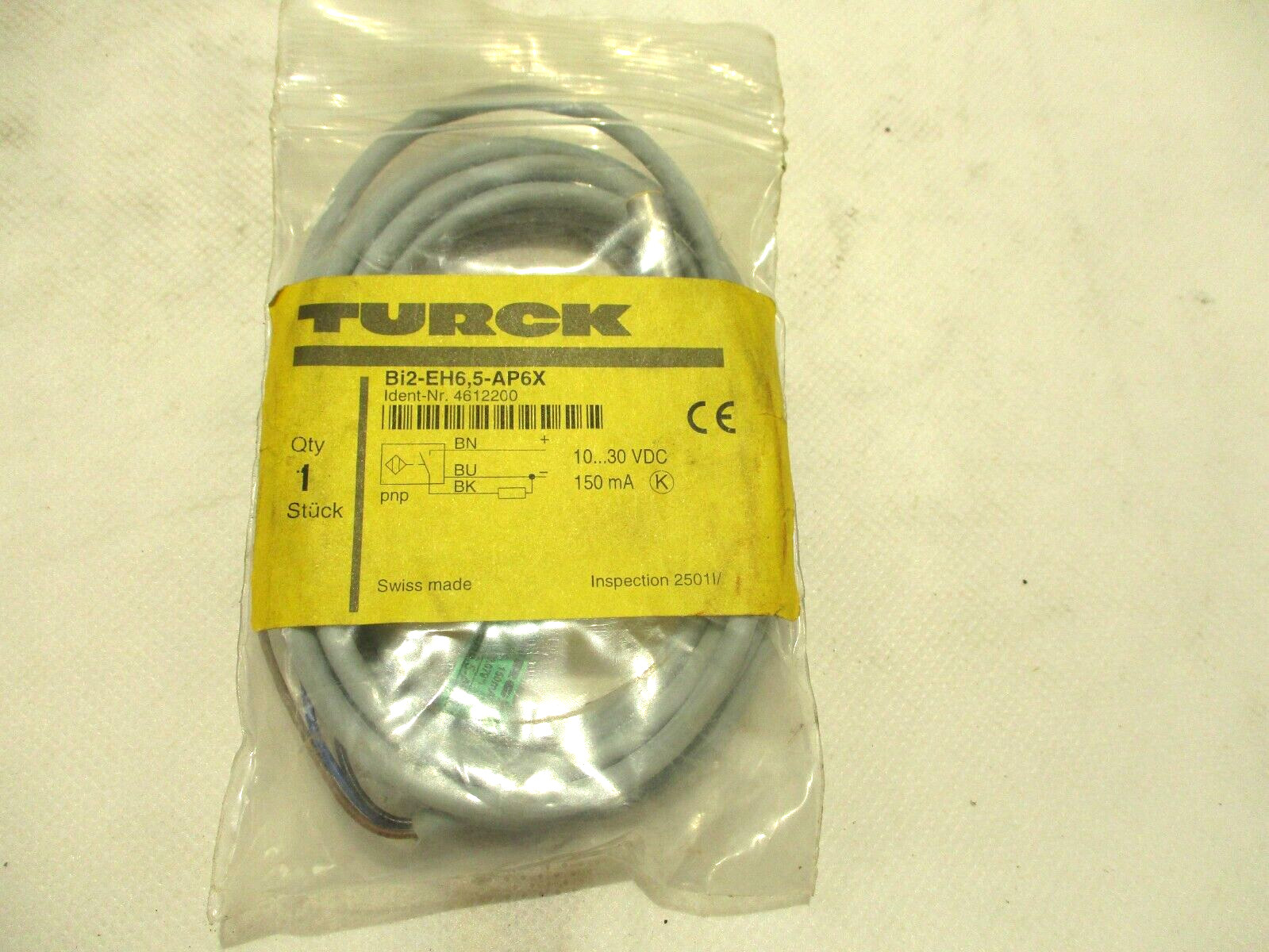 NEW TURCK BI2-EH6,5-AP6X PROXIMITY SENSOR 4612200