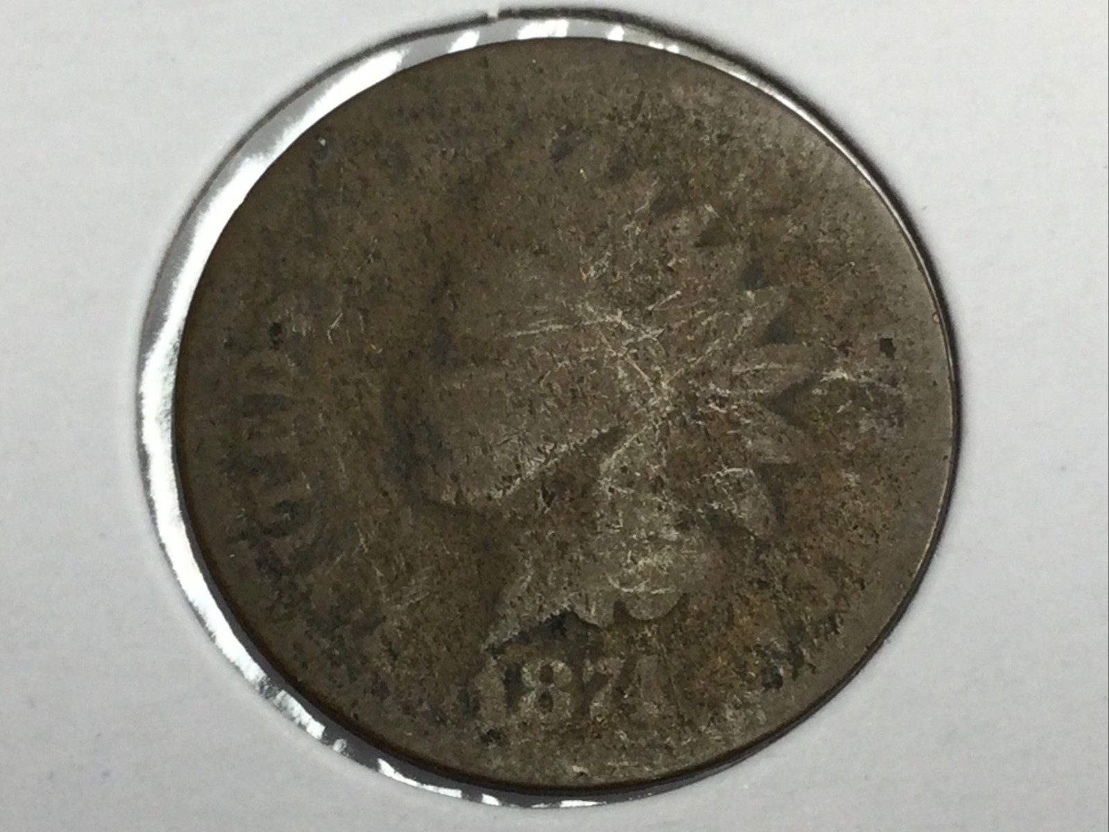 1874 Indian Cent low price