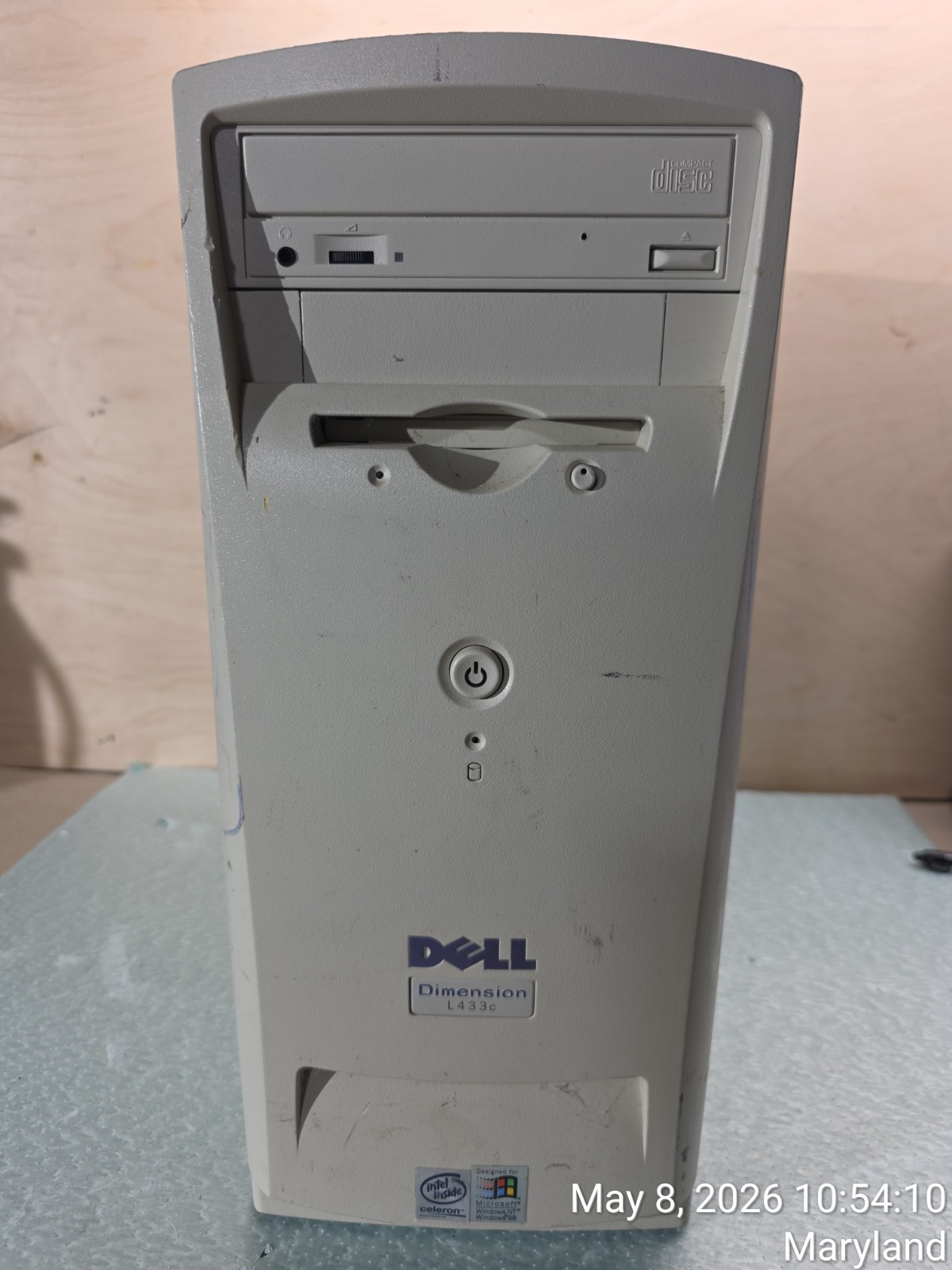Vintage Dell Dimension L433c Intel Celeron 433 MHz 96 MB SDRAM Desktop