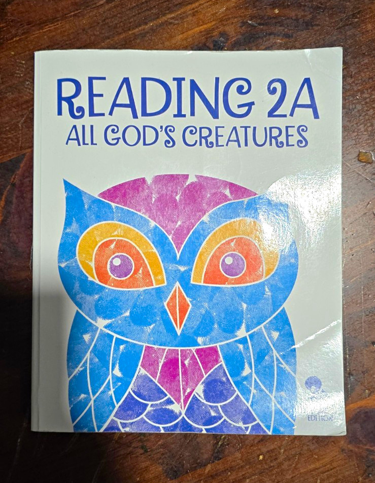 BJU Press Reading Third Edition Books 2A 2B 2C 2D