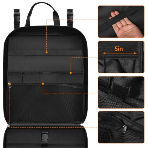 Large Camp Kitchen Organizer, High Capacity Camping Cooking Utensils Bag, with