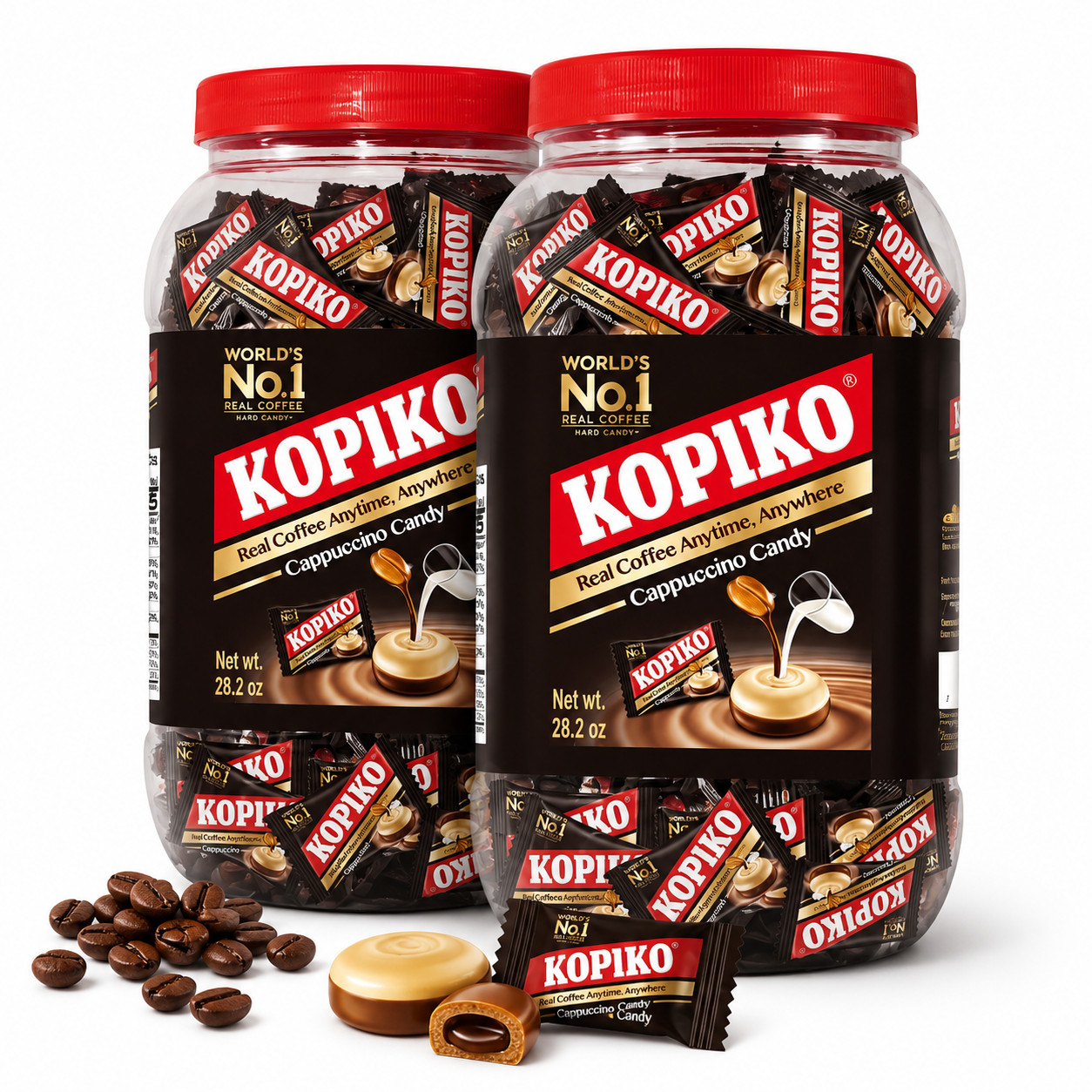 Kopiko Cappuccino Coffee Candy 800g 28.2oz Hard Candy Pack of 2