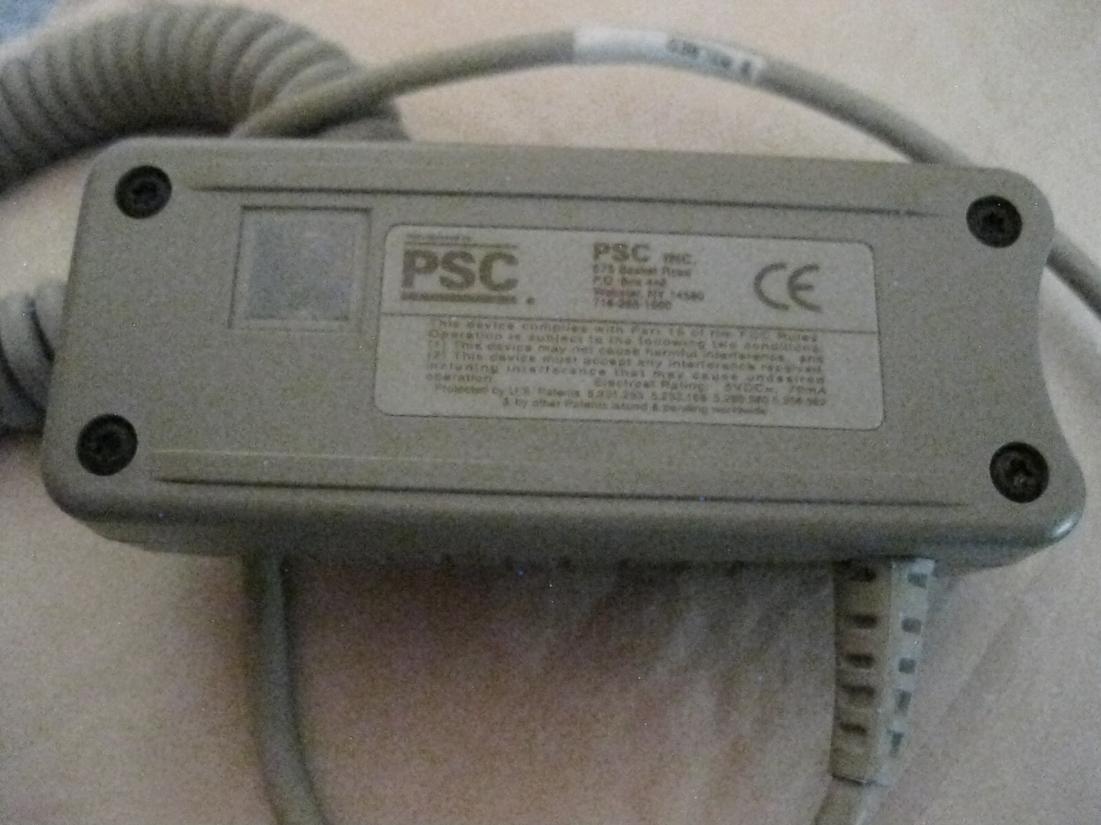 PSC Inc. MOUSE3MVR M130498 Scanner DB9 (Lot#RL122)