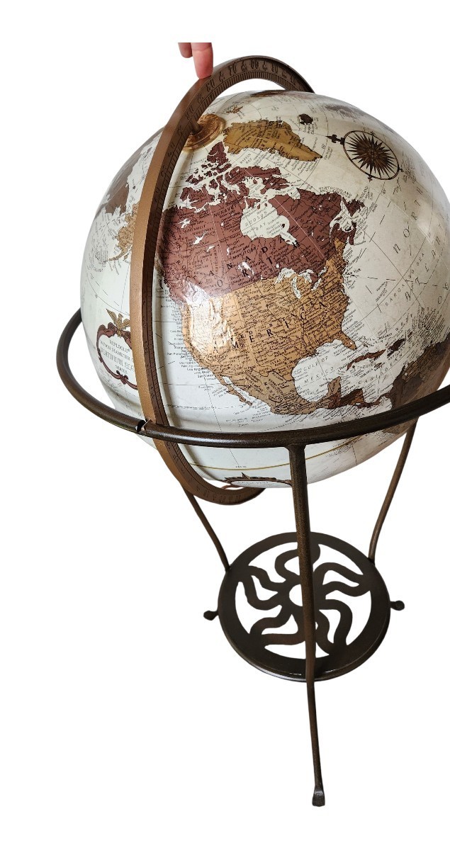 Vintage Replogle Globe 16" on Metal Stand