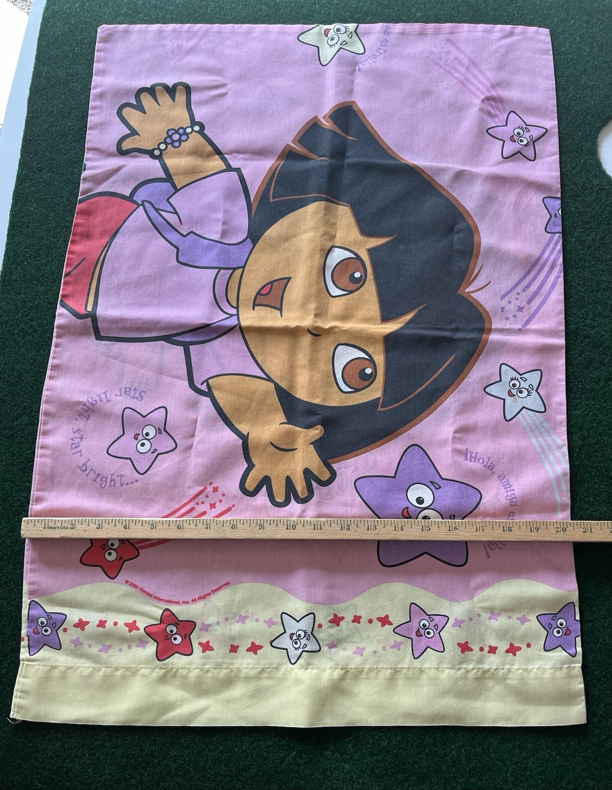 2003 Dora the Explorer Standard Pillowcase Double Sided Viscom International Inc
