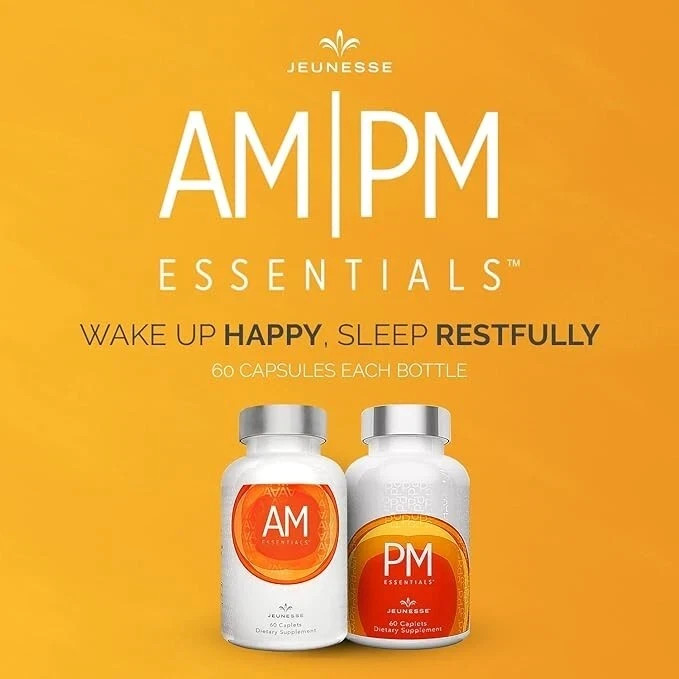 Jeunesse Global AM/PM Essentials 2 bottles - 60 Tablets Each (120 Total)