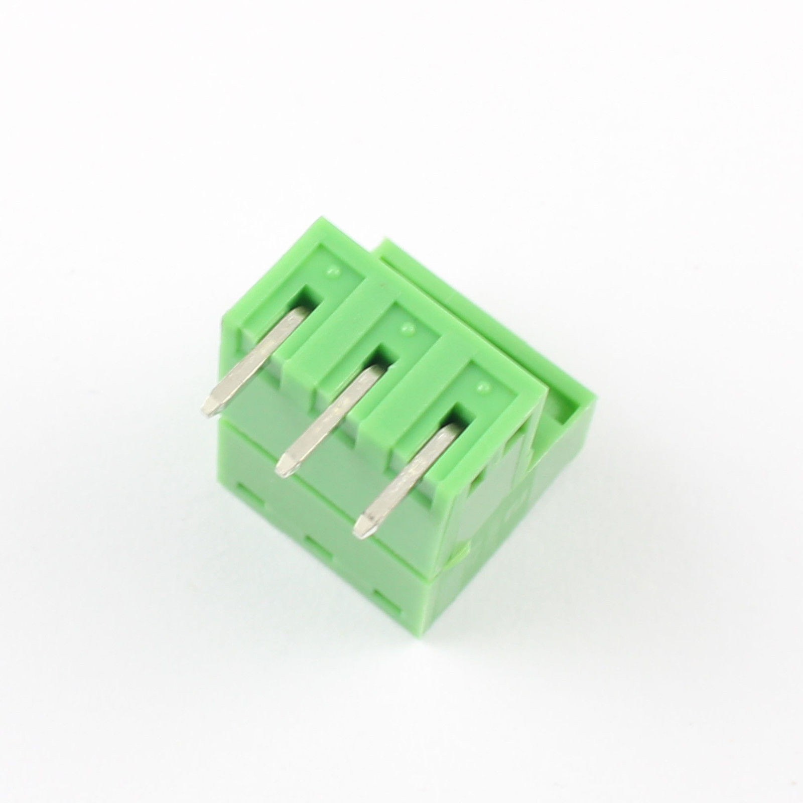 10Pcs 5.08mm 3 Pin Right Angle Screw Terminal Block Pluggable Plug Connector