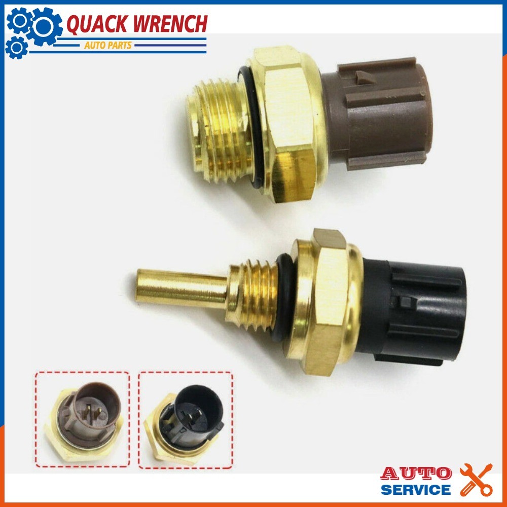 Set of 2 Cooling Fan Switch Coolant Temp Sensor for Honda Accord CR-V CRV Civic