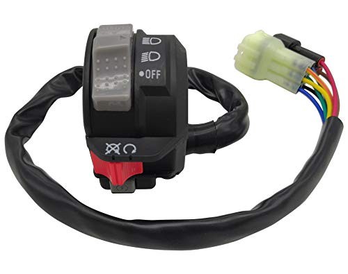 Left Handlebar Control Engine Start Run Off Headlight Switch for Yamaha ATV