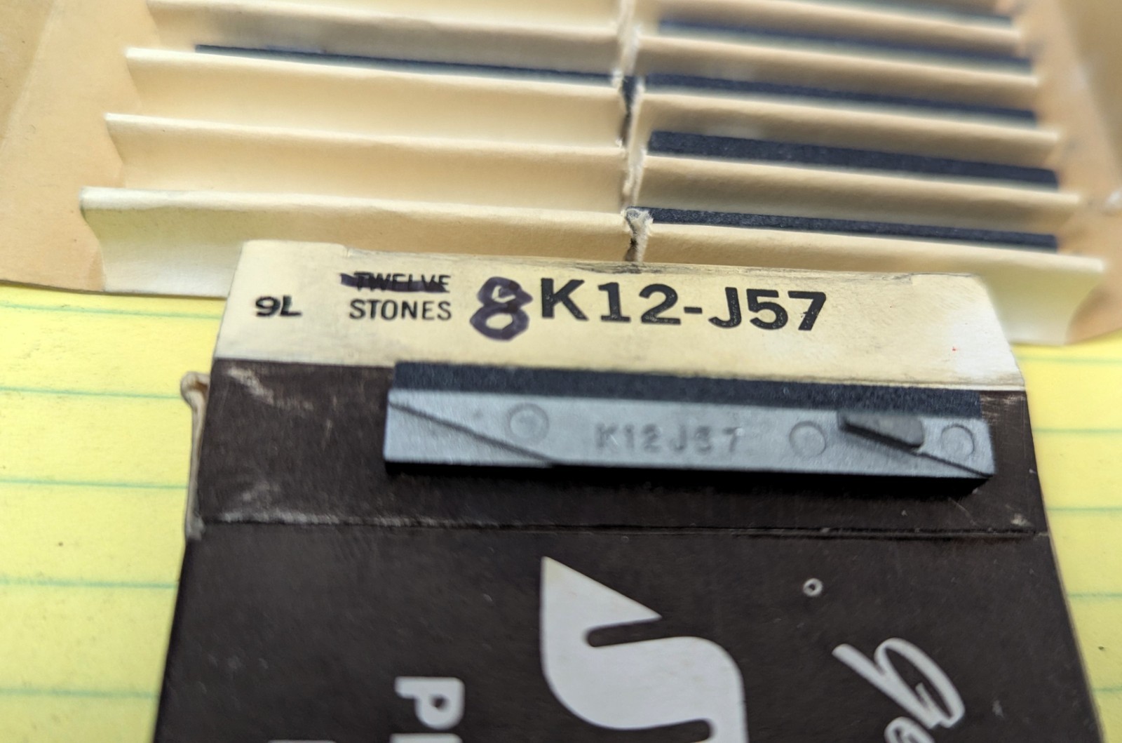 K12-J57 Sunnen 280 Grit Silicon Carbide K12 Mandril (Set Of 8 Stones)#14