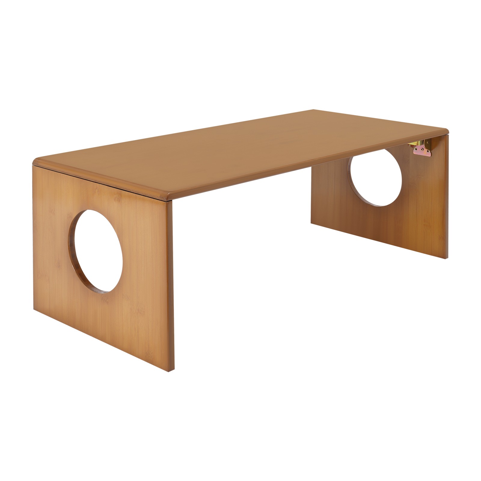 Folding Floor Coffee Table Brown Low Coffee Table Bamboo Portable Coffee Table