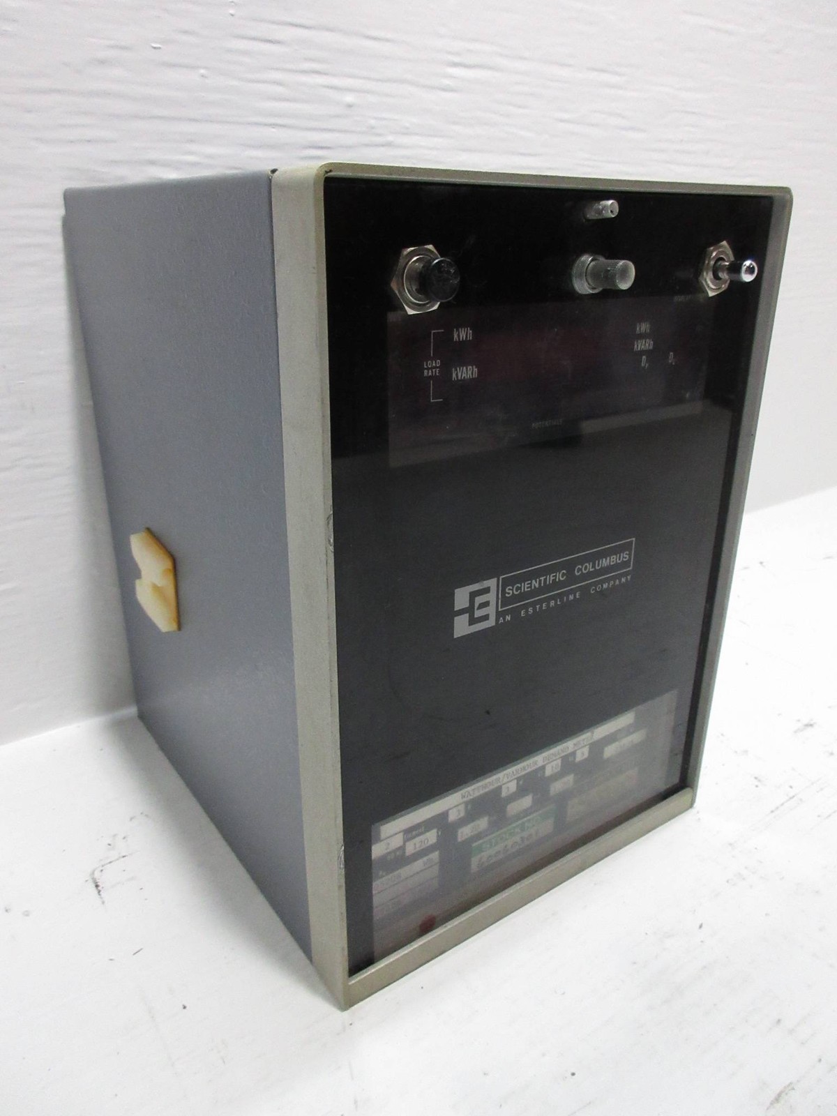 Scientific Columbus 312P-R-DD JEM Electronic Watthour / Varhour Meter