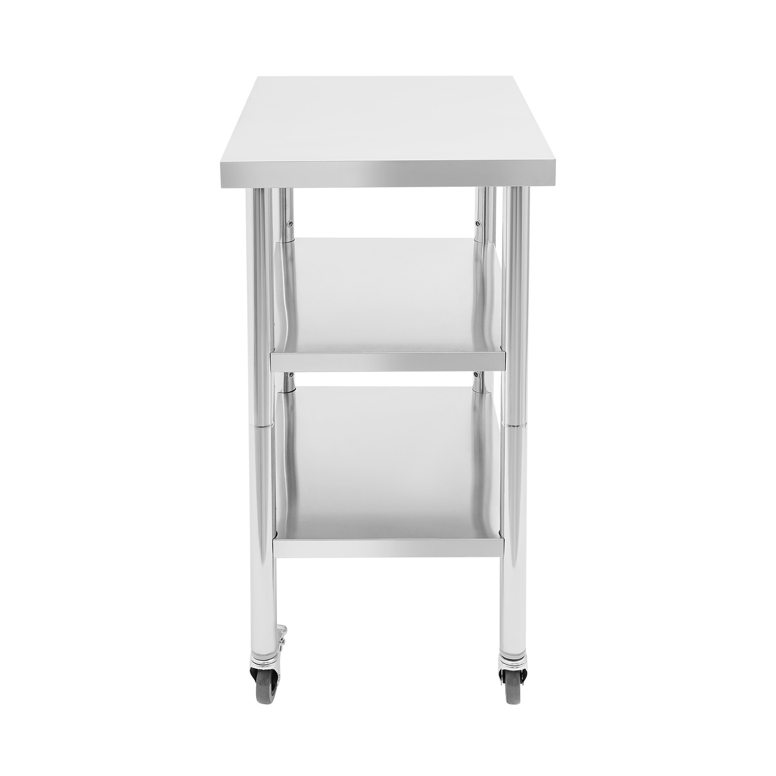 Work Table Commercial Work Table with Adjustable Under Shelves 3-Tier Work Table