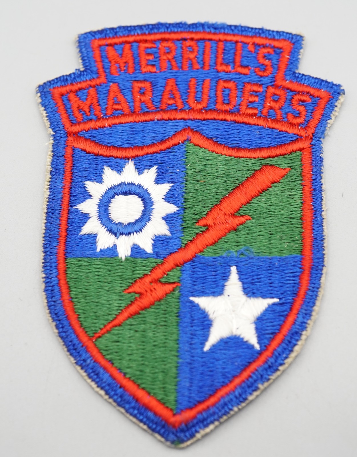 WWII 5307 Composite Unit (Provisional) Merrill's Marauders DI Unit Patch NO GLOW