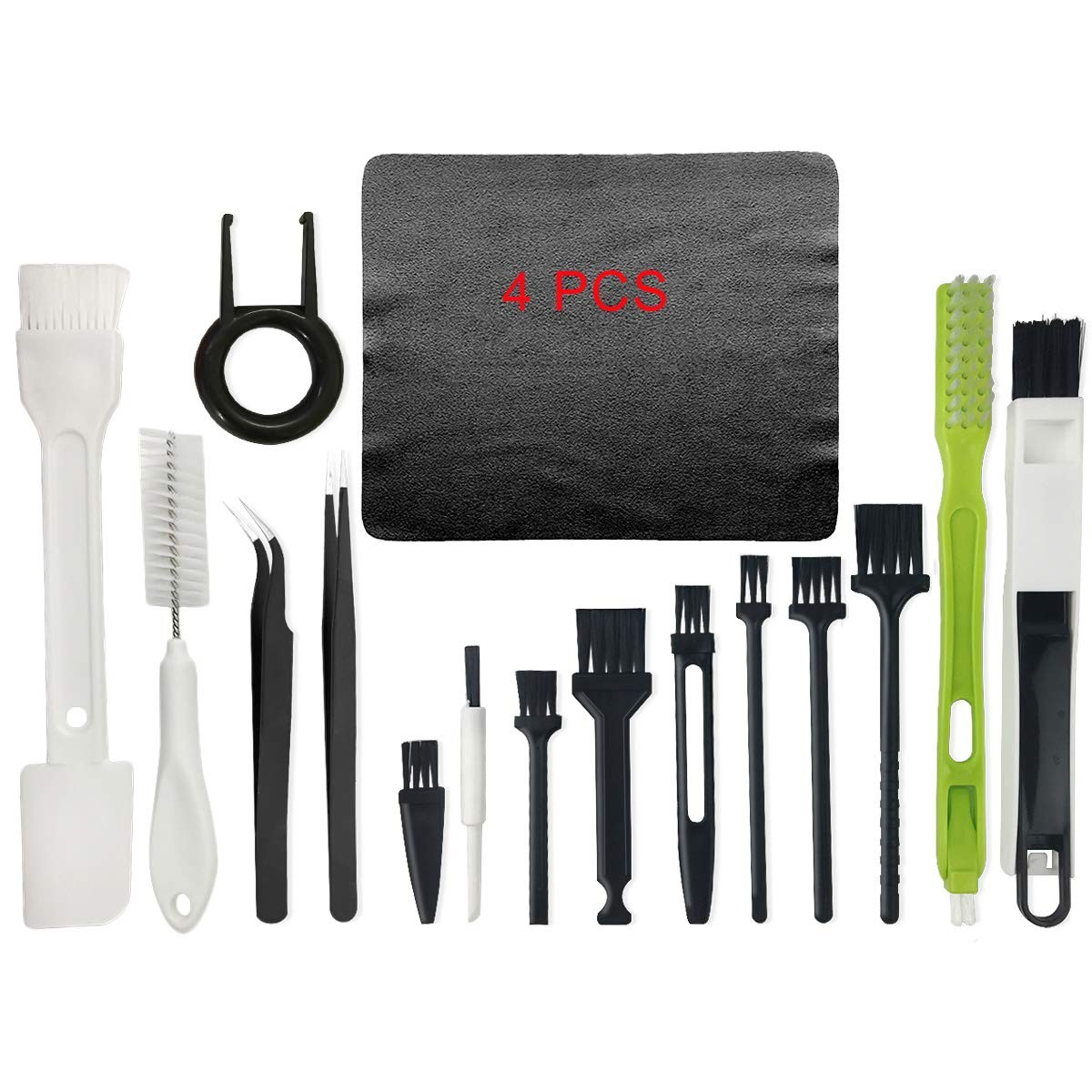 Computer Cleaning Kit, 19 in 1 Multi-Purpose Brushes Anti Static Multicolor