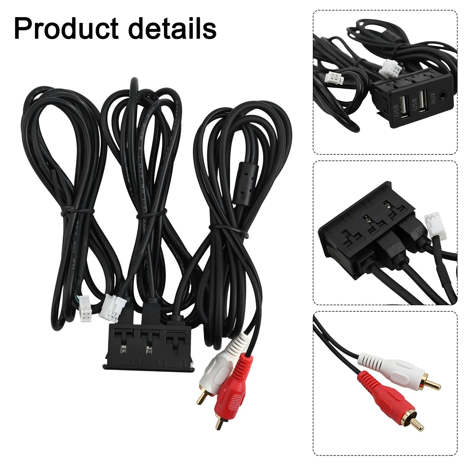 Automotive grade Car for DASH Mount USB+TYPEC Panel Interface Extension Kit