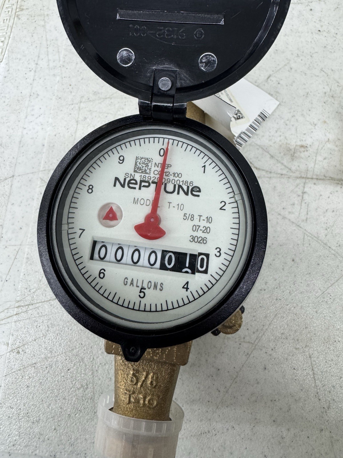 Neptune Water Meter 5/8 x 3/4 T-10 Model ED2B12R8G1S2389 10336971