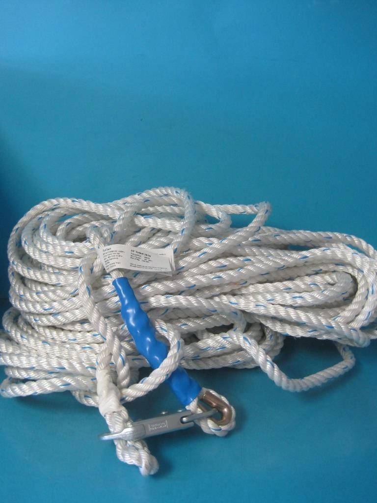 NEW FALLTECH ROOFERS 5/8" VERTICAL LIFELINE 820020 200' FOOT FALL PROTECTION