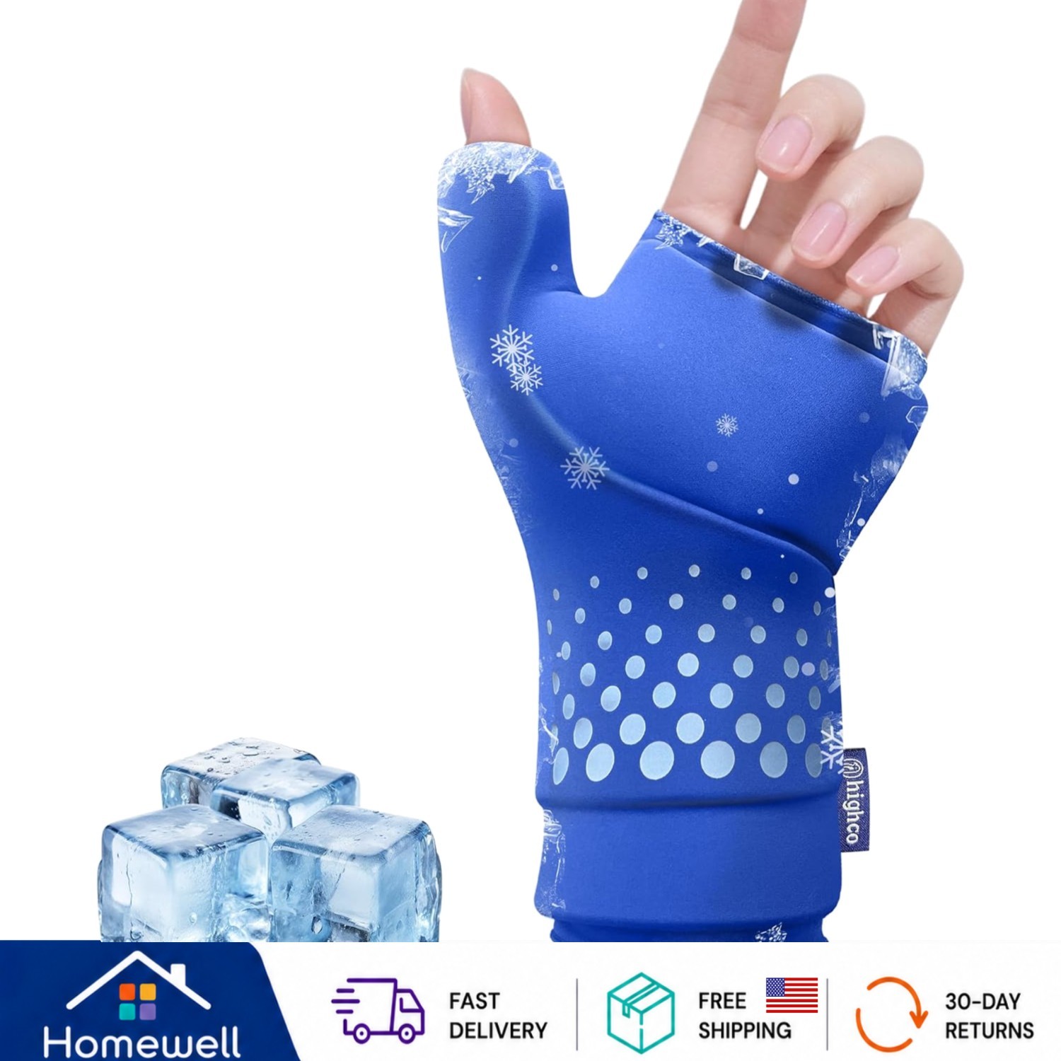 Wrist & Thumb Ice Pack Wrap for Arthritis | Cold & Hot Therapy - S/M