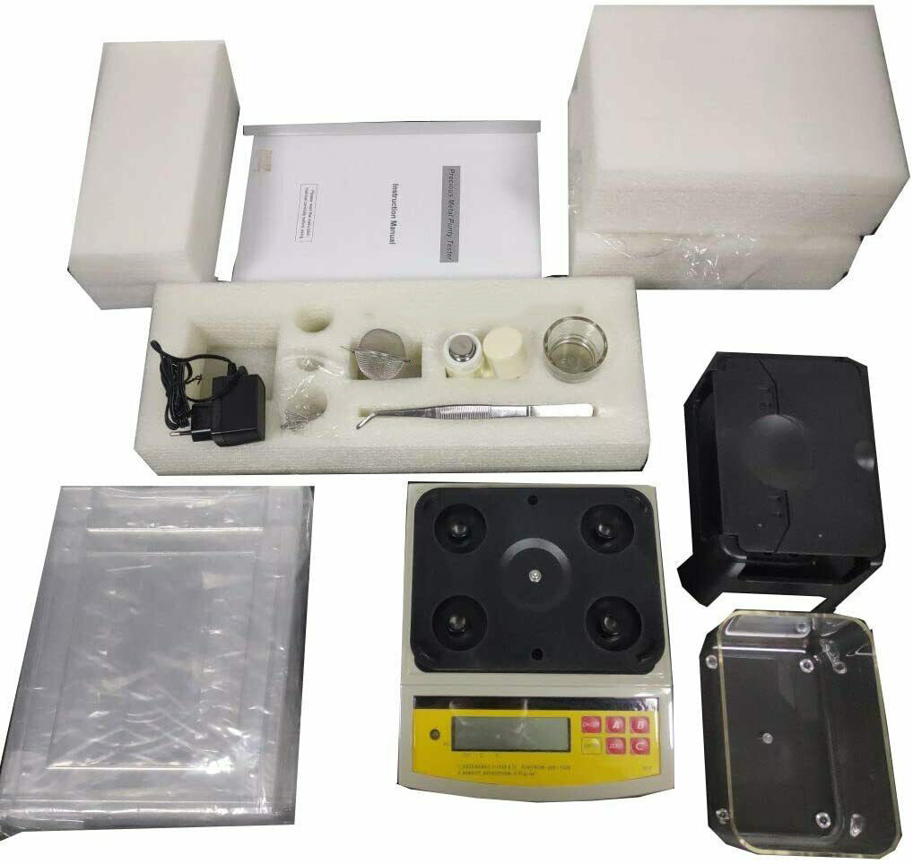 Gold Density Meter with Weight 0.005g-600g Automatic Zero Tracking Function