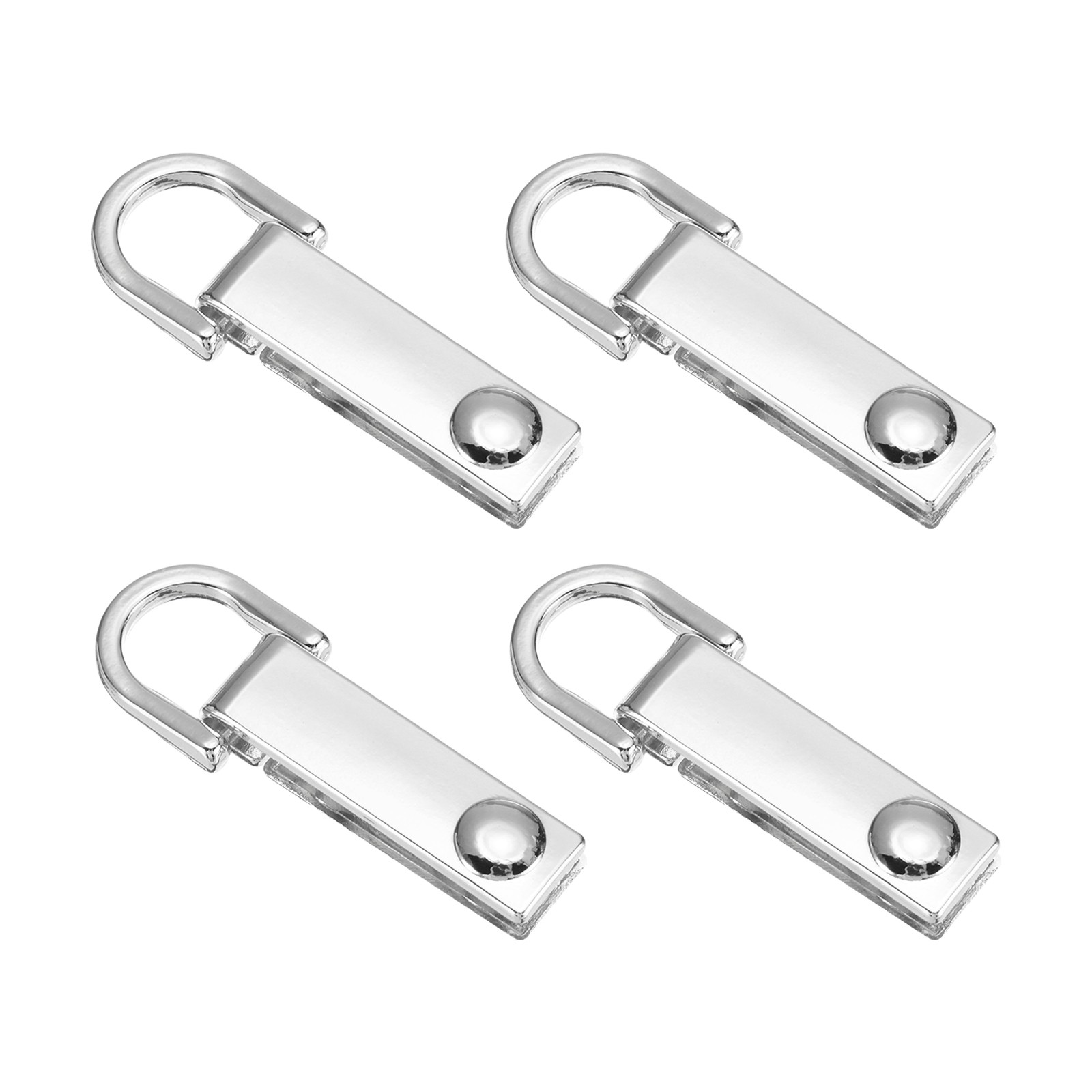 4 Pcs Bag Side Clip Buckle Metal Purse Suspension Clasp Bright Silver
