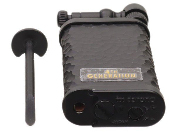 4th Generation IM Corona Old Boy Perique Black Soft Flame Pipe Lighter - 7964