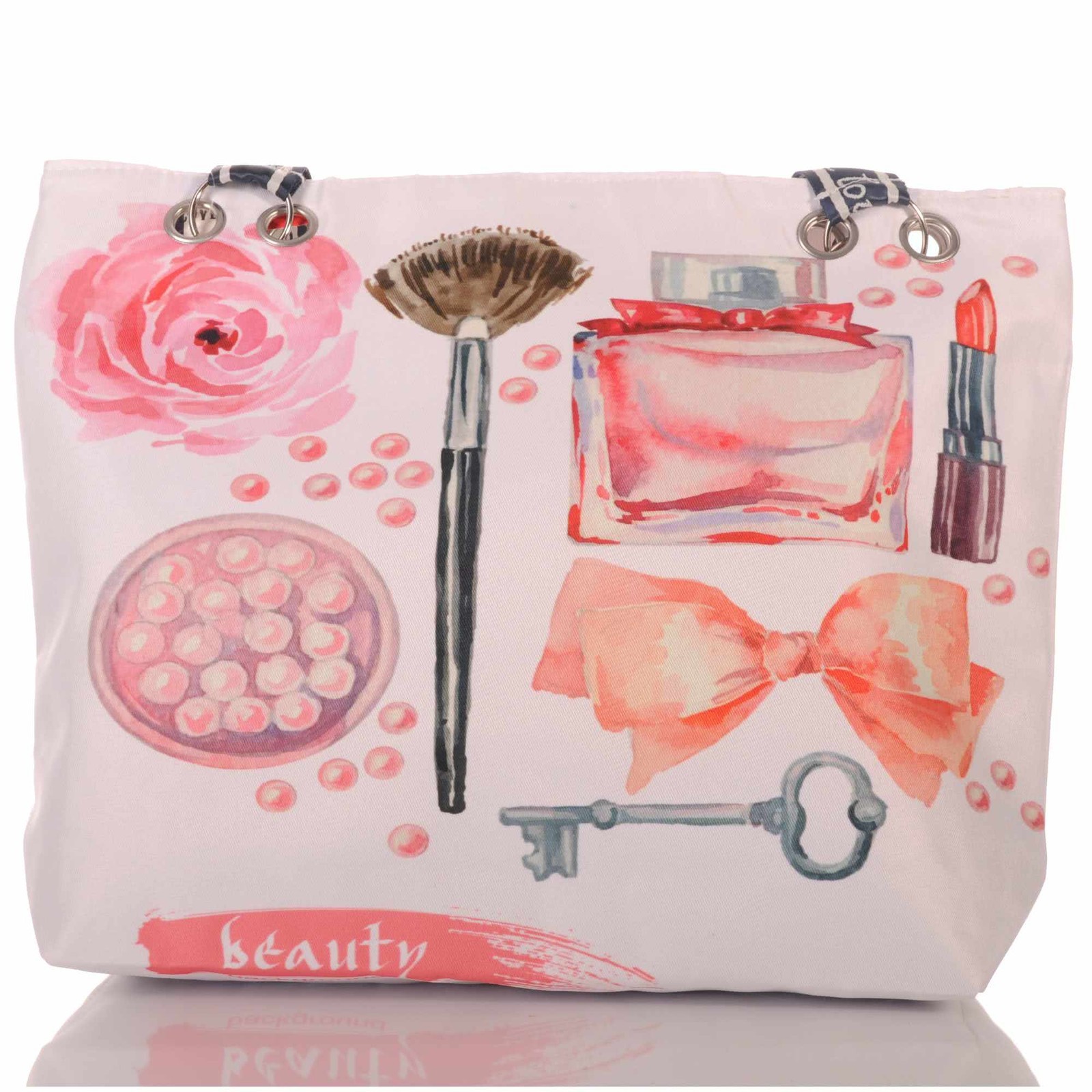 Women's Beach Bag Beauty Design Zipper Beach Bag Shopper 30716