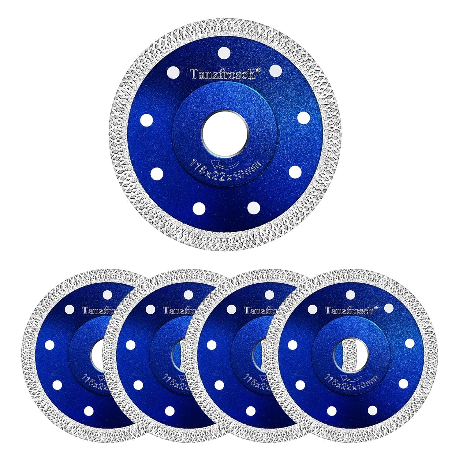 Rueda de disco de corte con sierra para azulejos y amoladora angular azul US NEW