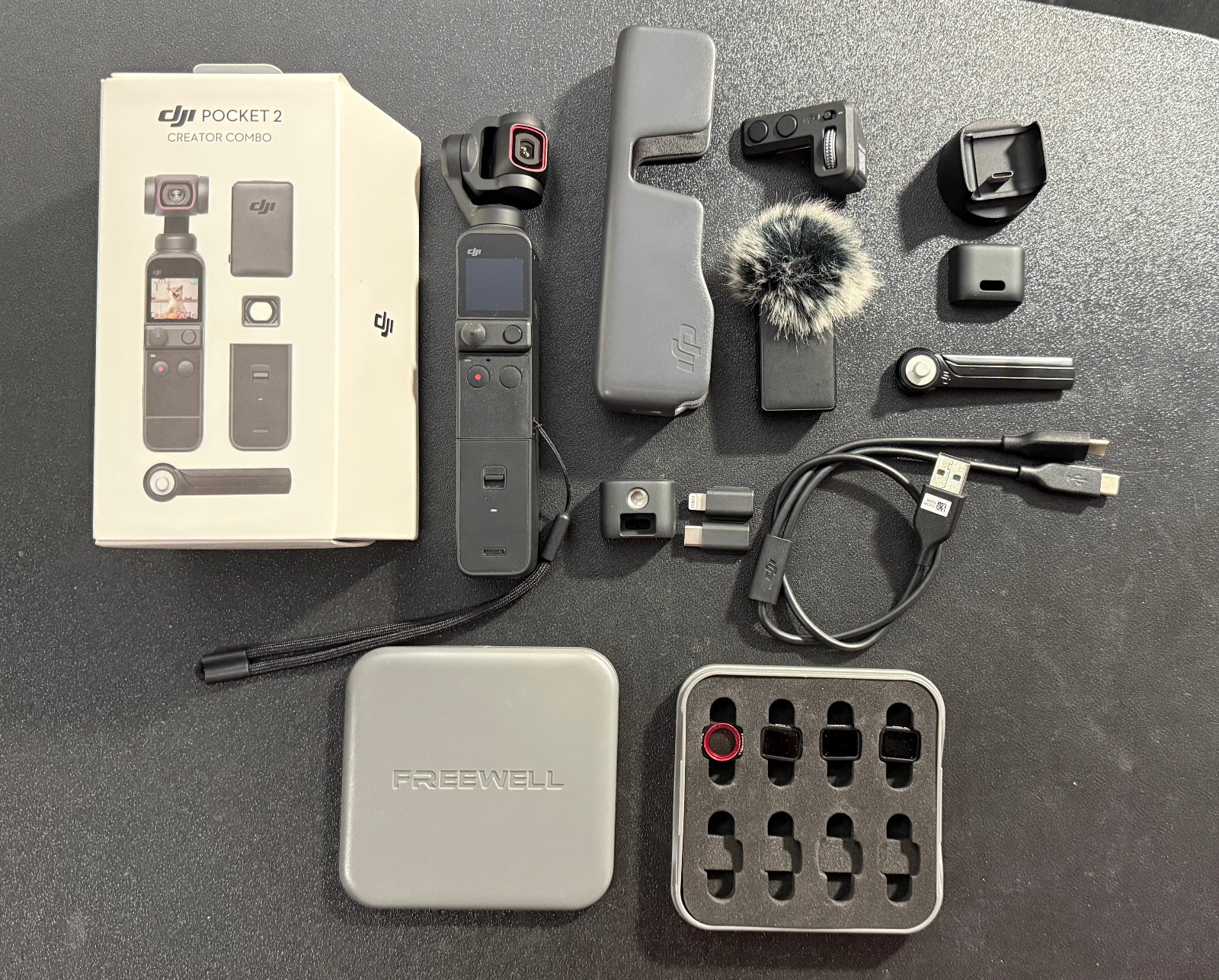 DJI Pocket 2 Creator Combo - 3 Axis 4K Gimbal Camera - Used - Great Condition
