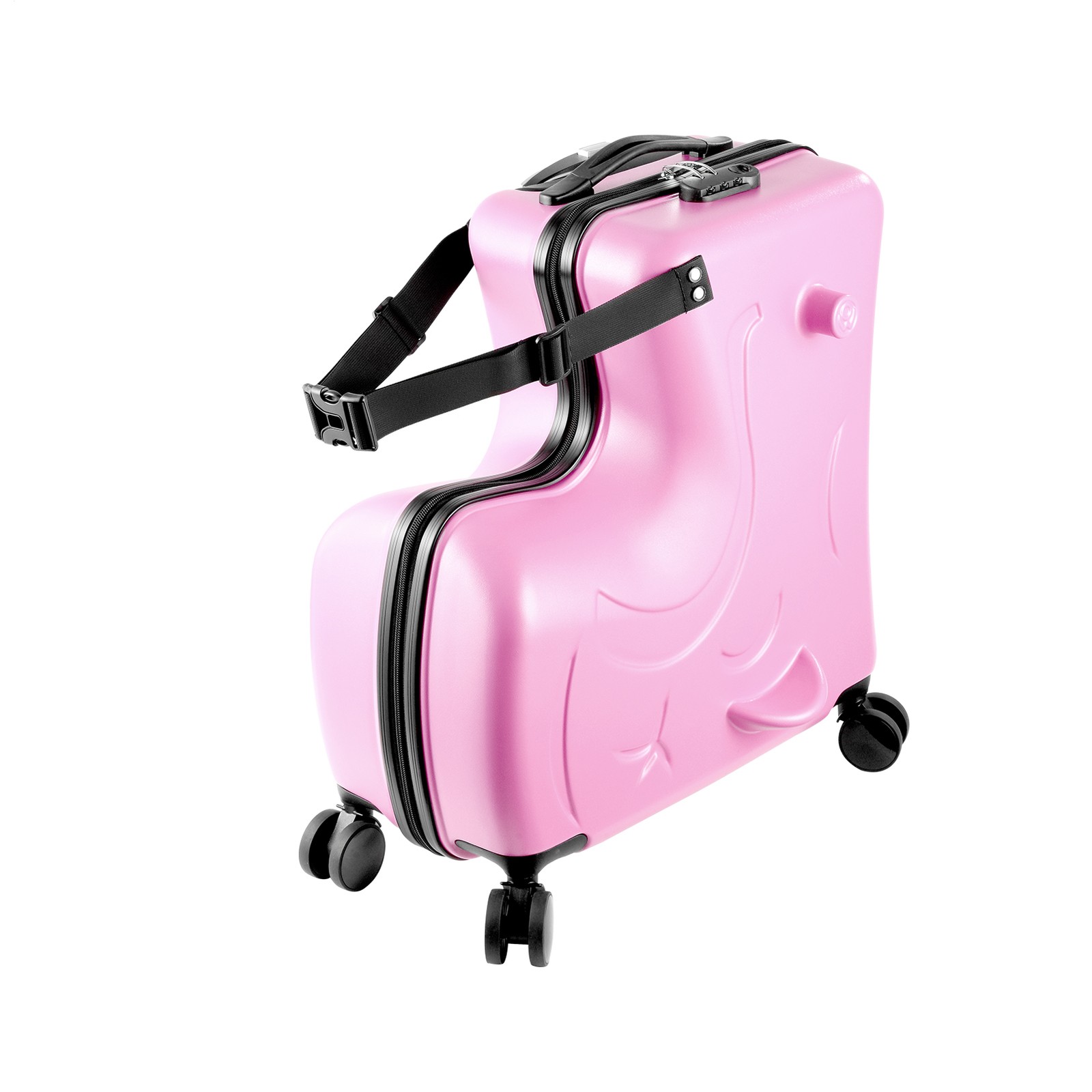 20/24" Spinner Luggage Kids Ride On Roll Suitcase Luggage Bags Wheeled