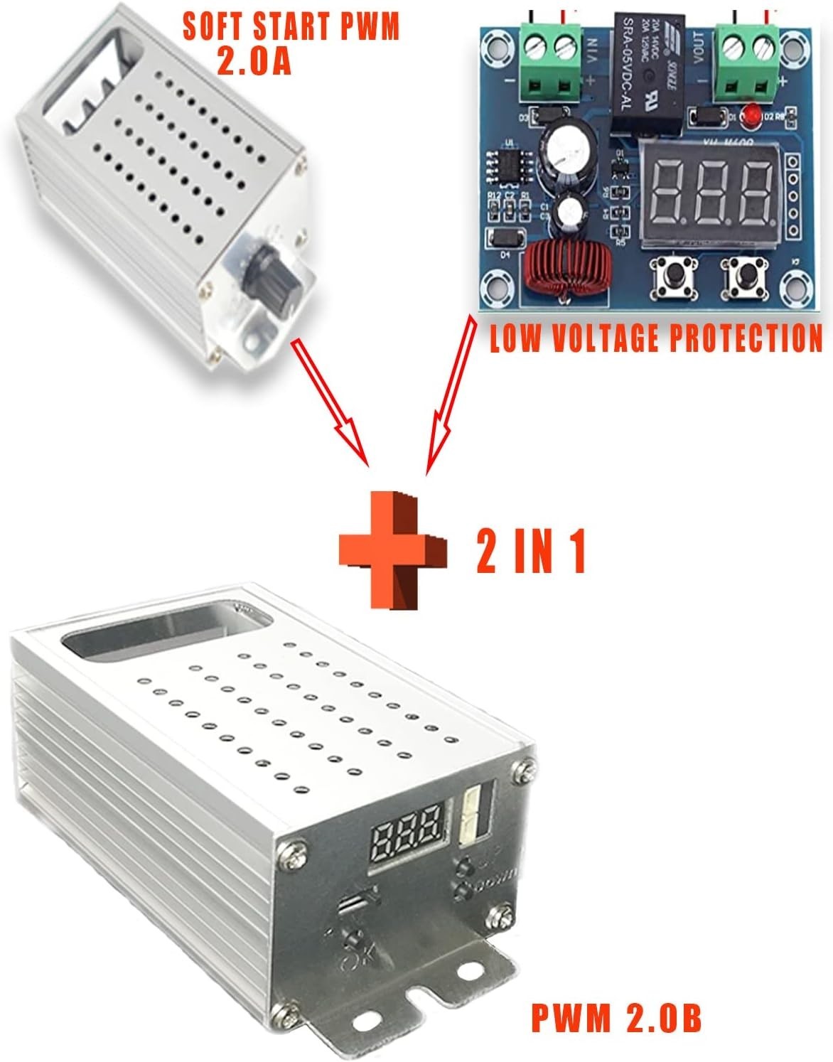 High-Performance 9-70V DC Motor Controller with Battery Protection & Soft Start