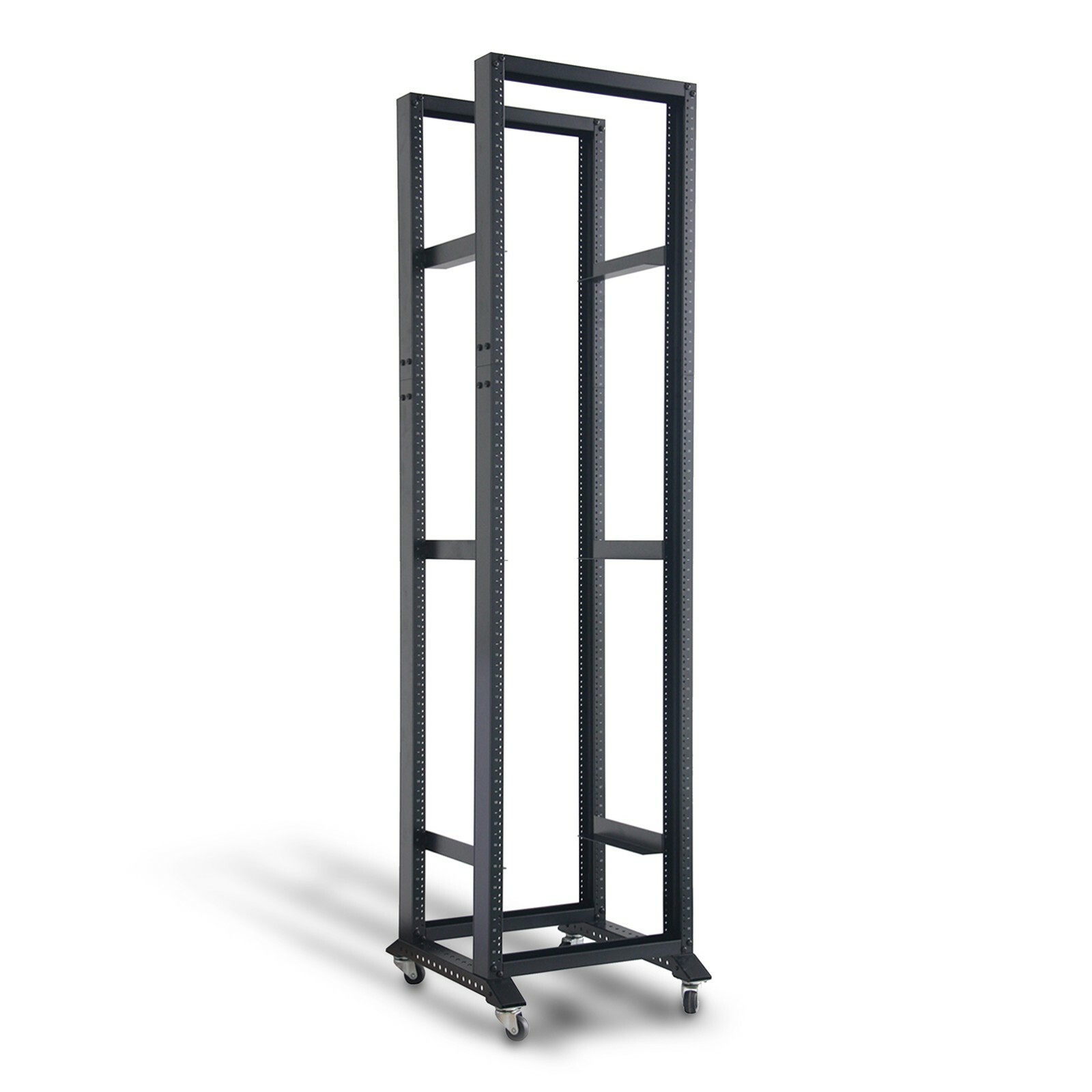 28U 4 Post Open Frame 19" Data Network Desktop 24in Deep Server/Audio Rack 800MM