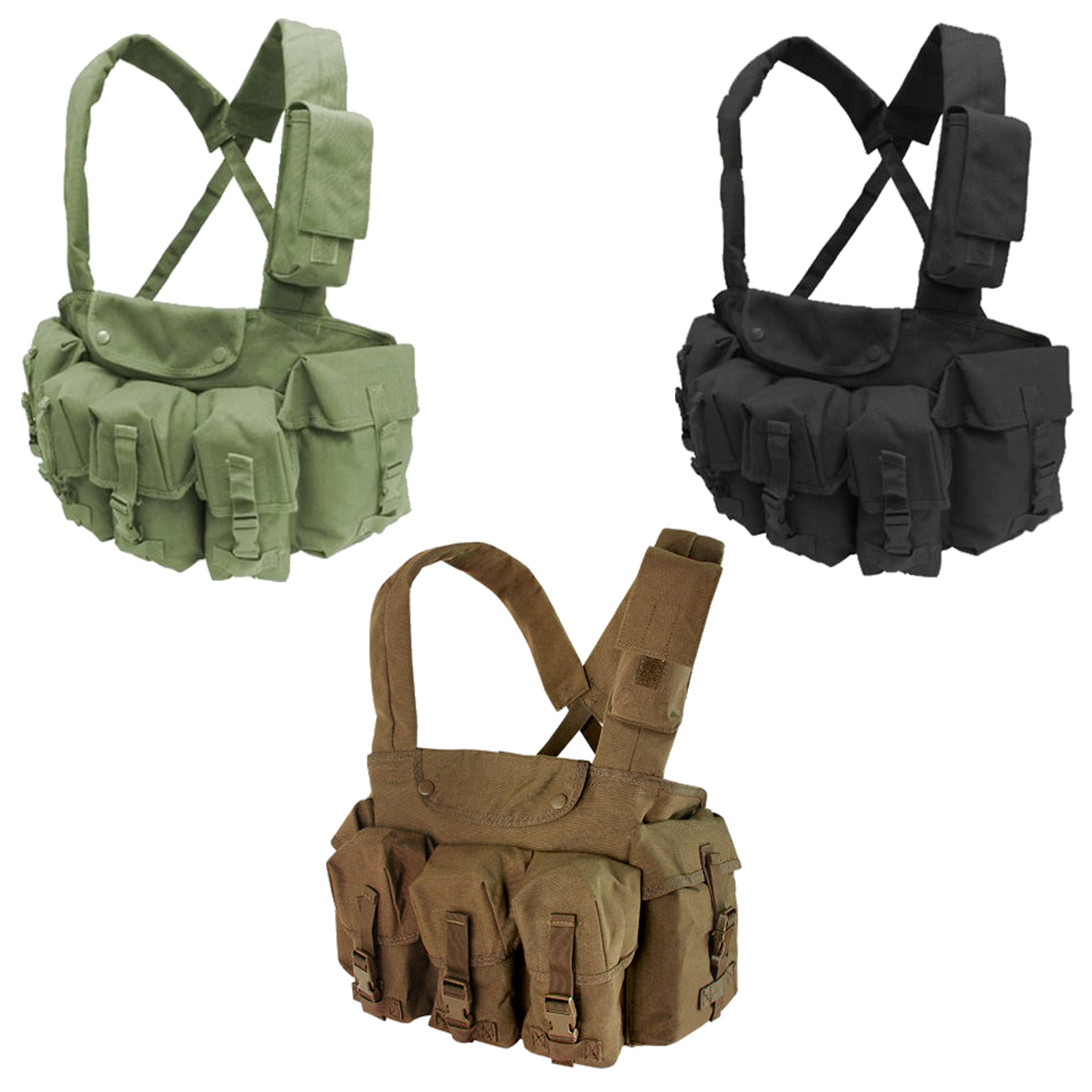 Condor CR 7 Pocket Padded 5.56/.223 Chest Rig Hunting Range Adjustable Tactical