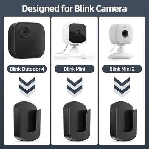 Blink Camera Mount, 3 Pack Adhesive Wall Mount Bracket for Blink Outdoor 4/Indoo