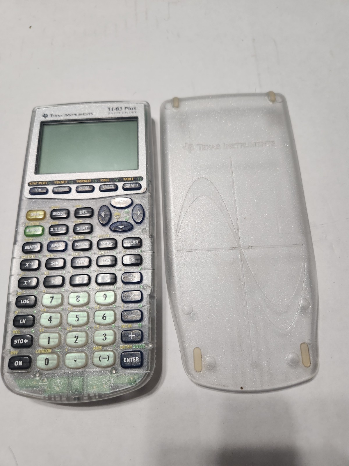 Texas Instruments TI-83 Plus Silver Edition Clear Case Calculator
