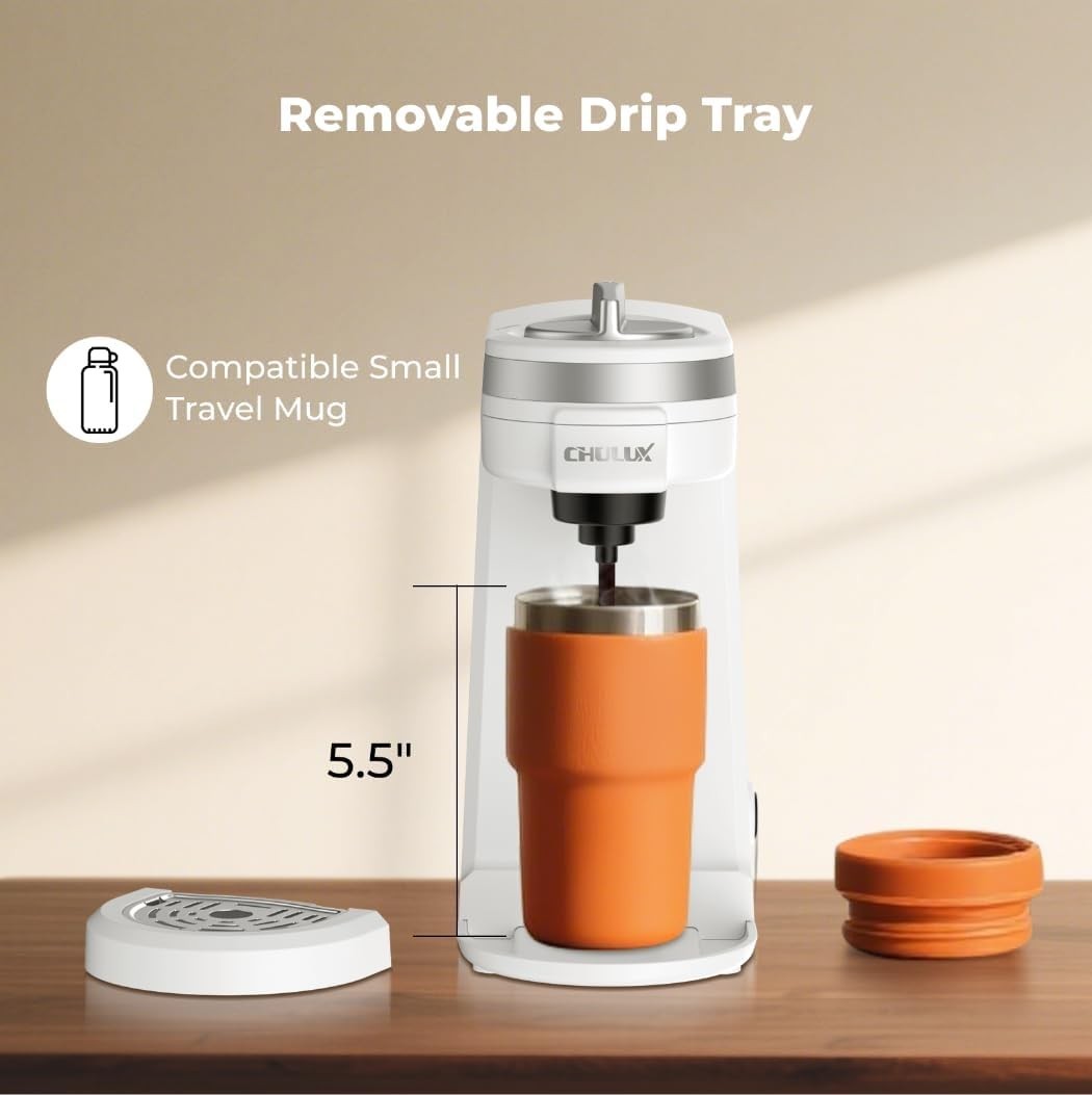 Mini Coffee Maker K Capsule Single Serve Coffee Maker One Cup Americano White