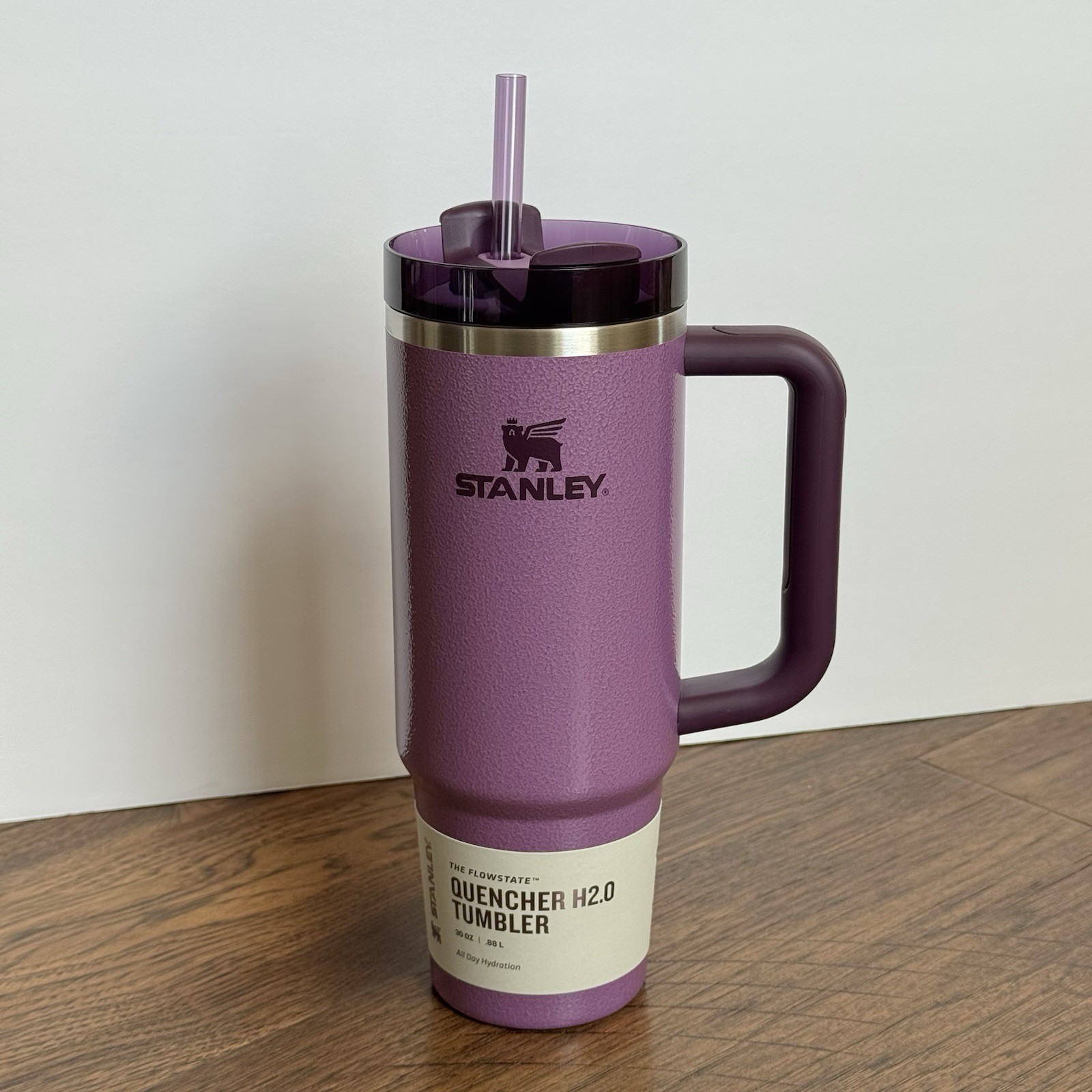 Stanley Quencher H2.O Flowstate Tumbler 30 oz Hammertone Lilac Brand New
