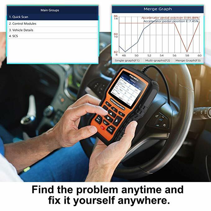 Foxwell NT510 Elite OBD2 Scanner Diagnostic For GM Full System ABS SRS DPF TPMS
