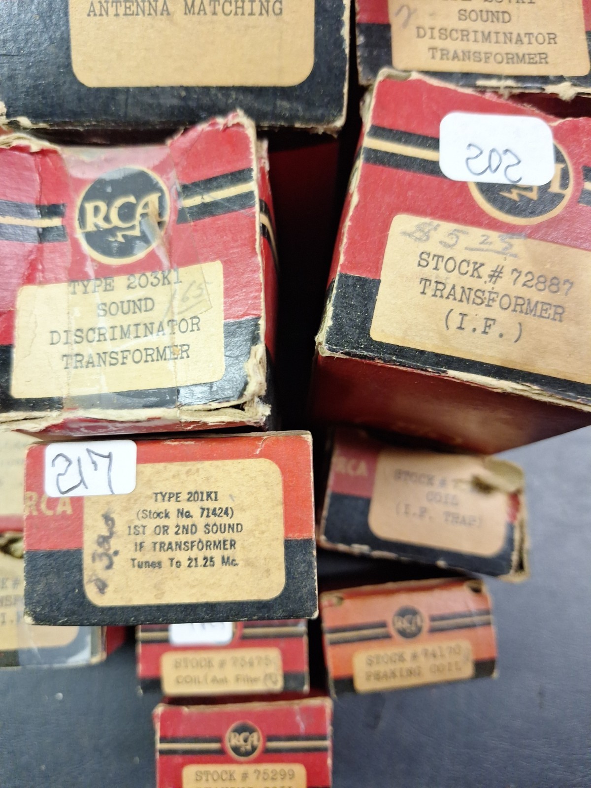 NOS RCA IF RF Transformer Lot