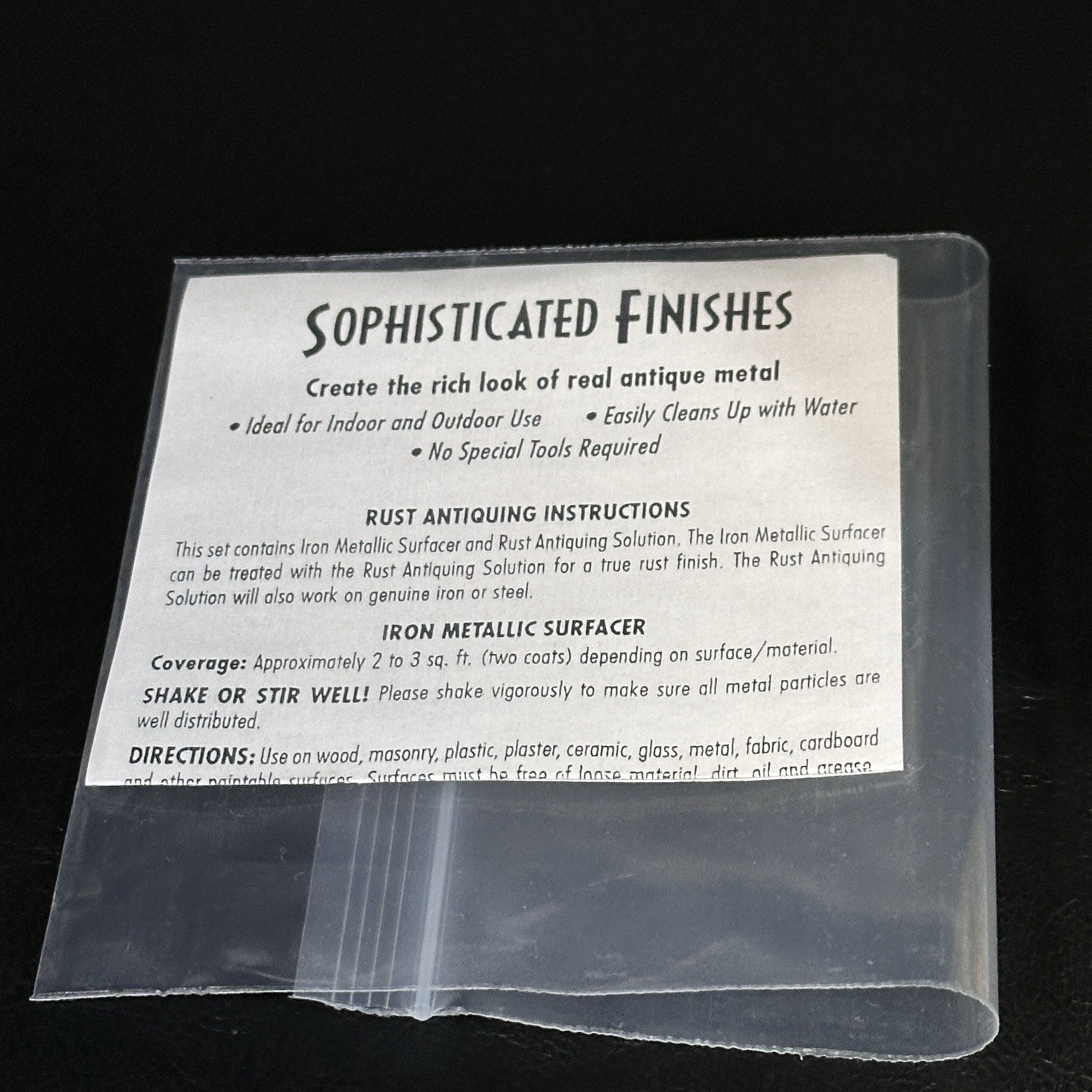 Triangle Coatings Sophisticated Finishes Rust Antiquing Solution 2 FL OZ Bottle