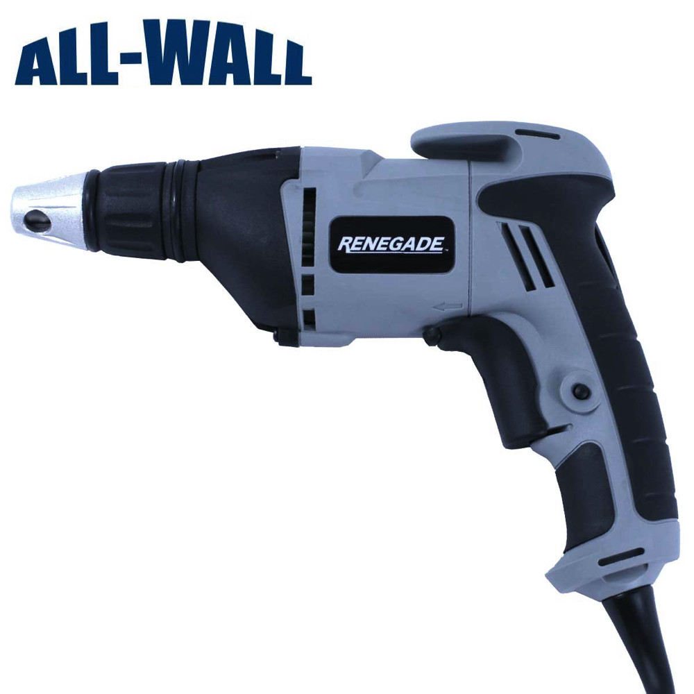 Renegade Drywall Screw Gun Driver - Lightweight w/Adjustable Depth Nose Cone