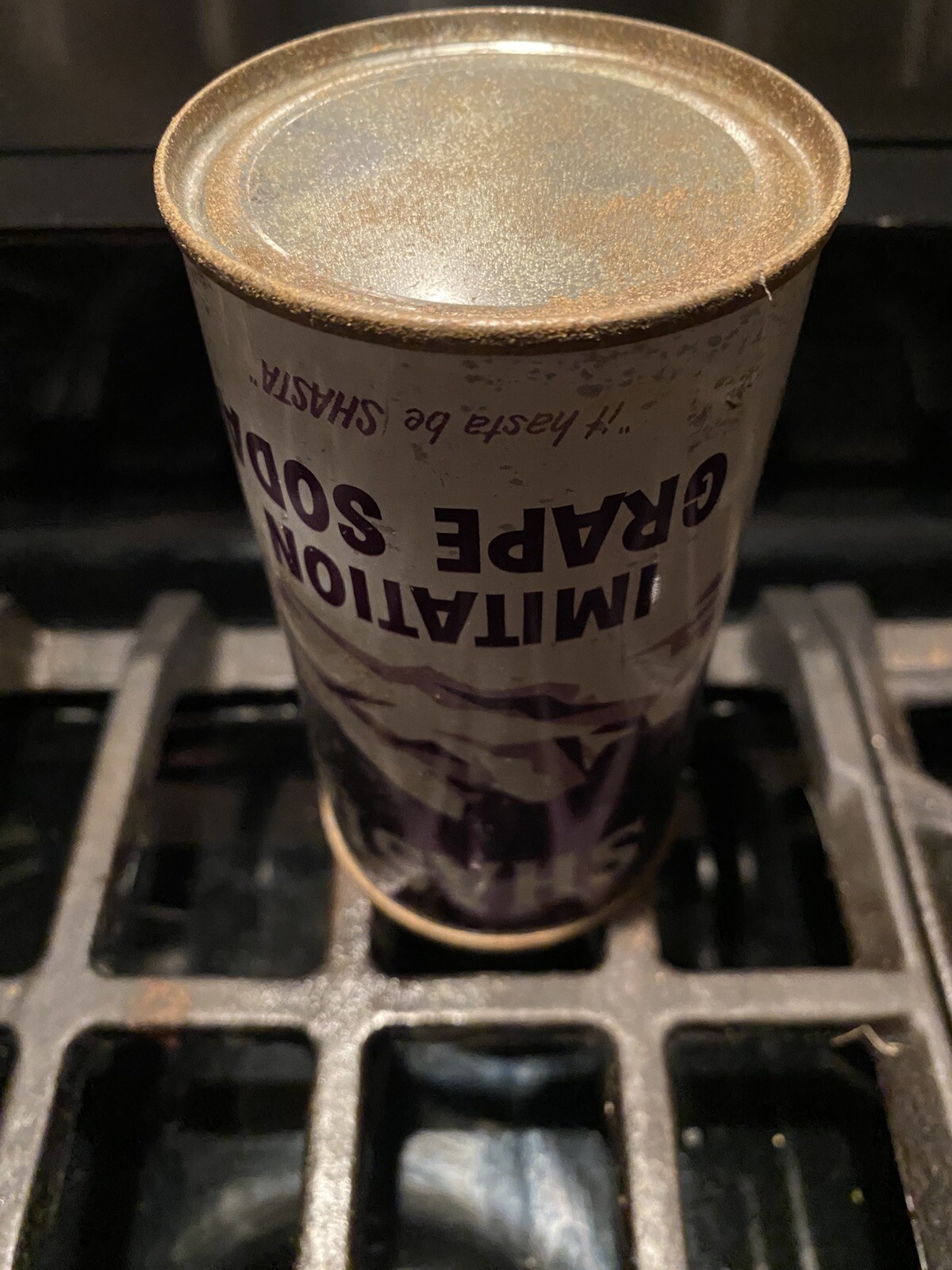 Shasta IMITATION GRAPE 🍇 Soda 🥤 Flat Top Very Nice Example