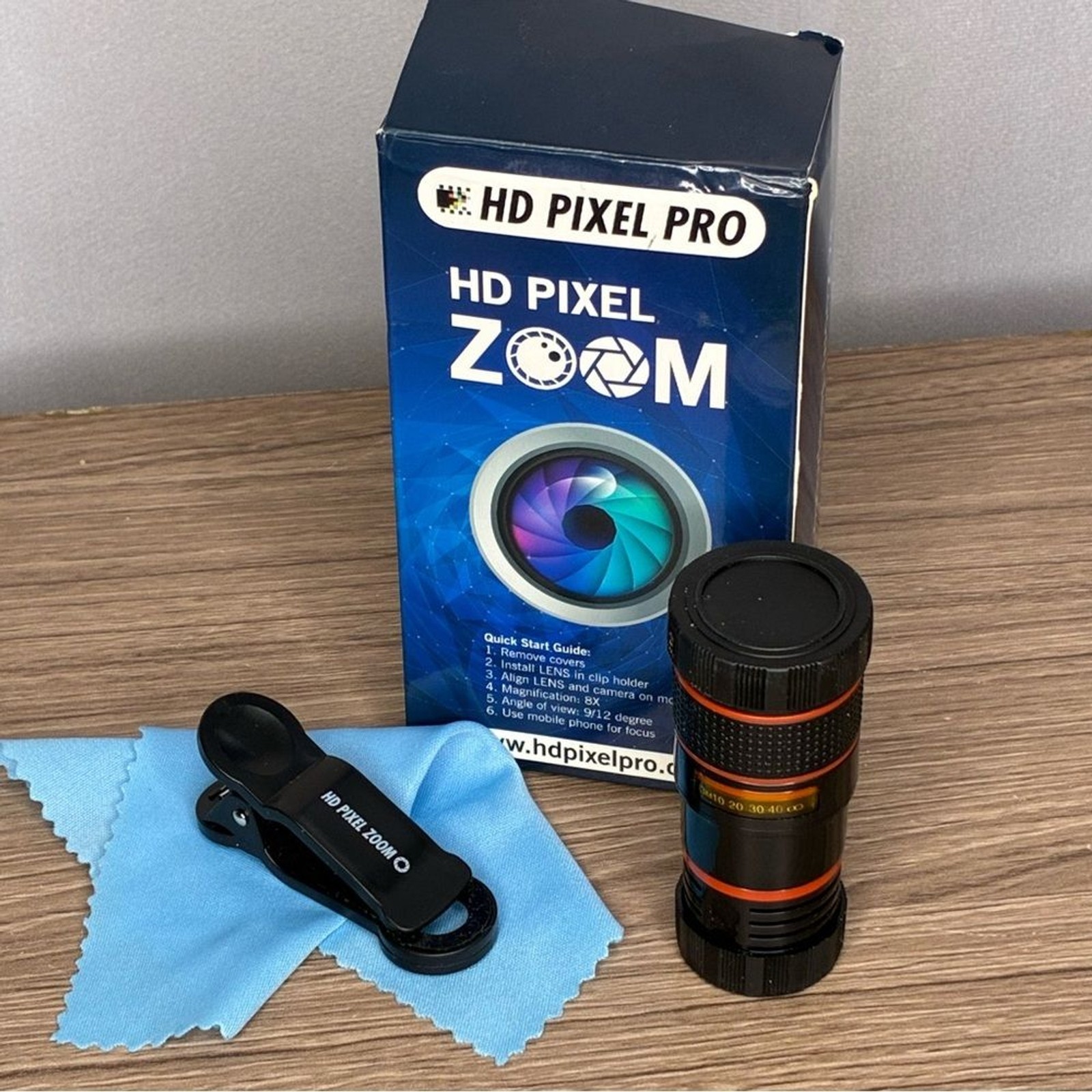 NWT HD Pixel Pro Zoom Lens Kit for Smartphones - New with Opened Box